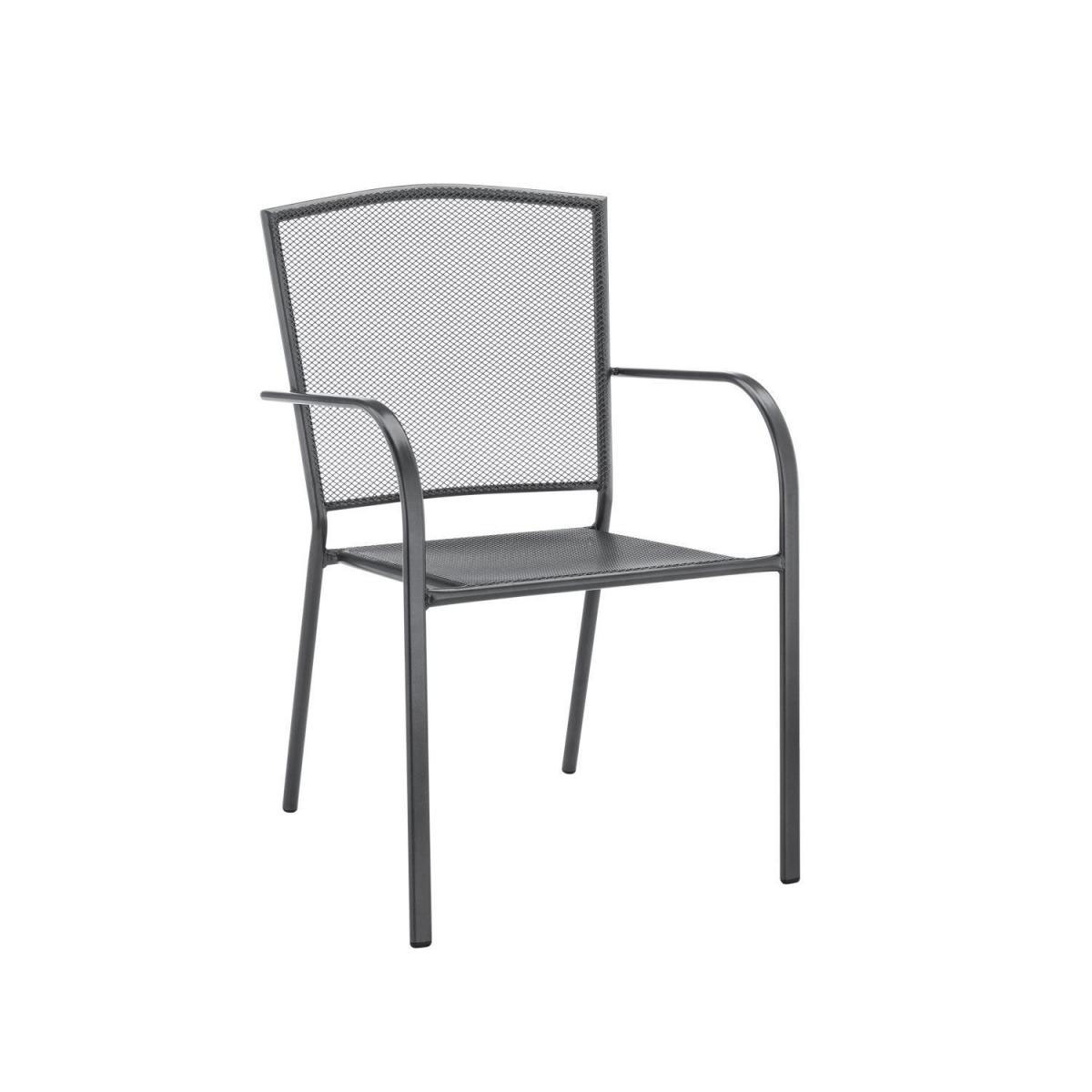 Haveson Stapelsessel Lyon Streckmetall anthrazit