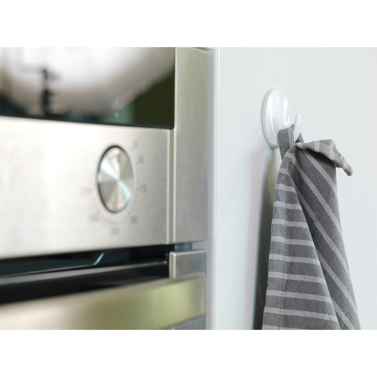 Tesa Mini-Haken oval weiß Bild 1