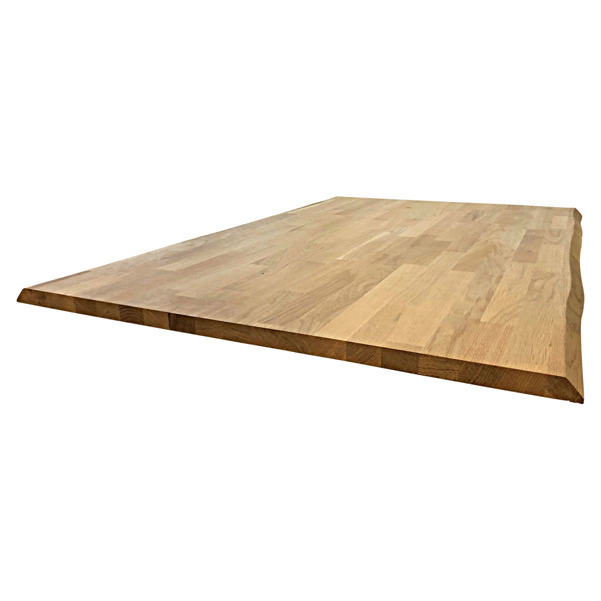 Tischpl Eiche 2 Laengsk Baumkante roh gezinkt 1200 x 800 x 26 mm Bild 1