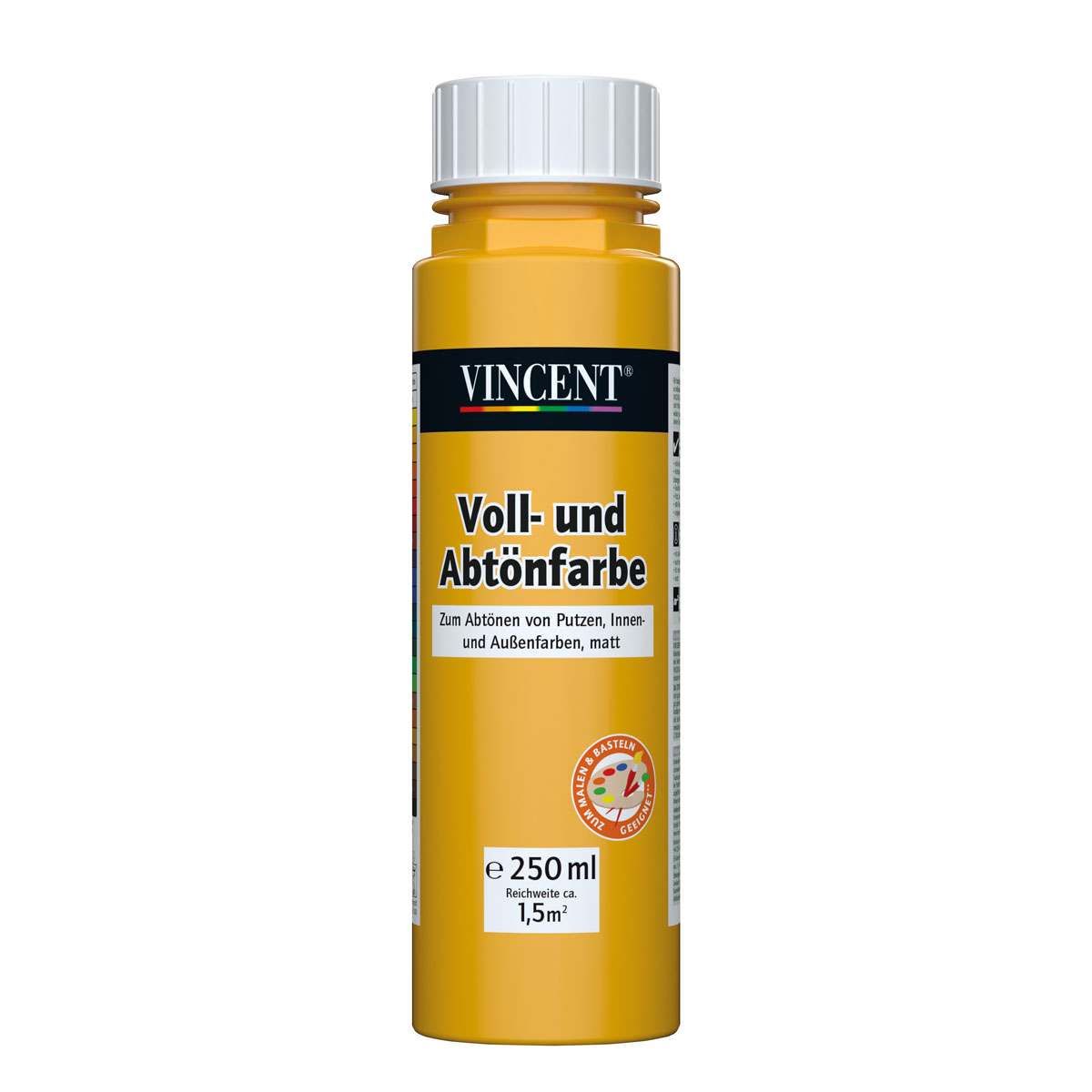 Vincent Voll- und Abtönfarbe goldgelb 0,25 L