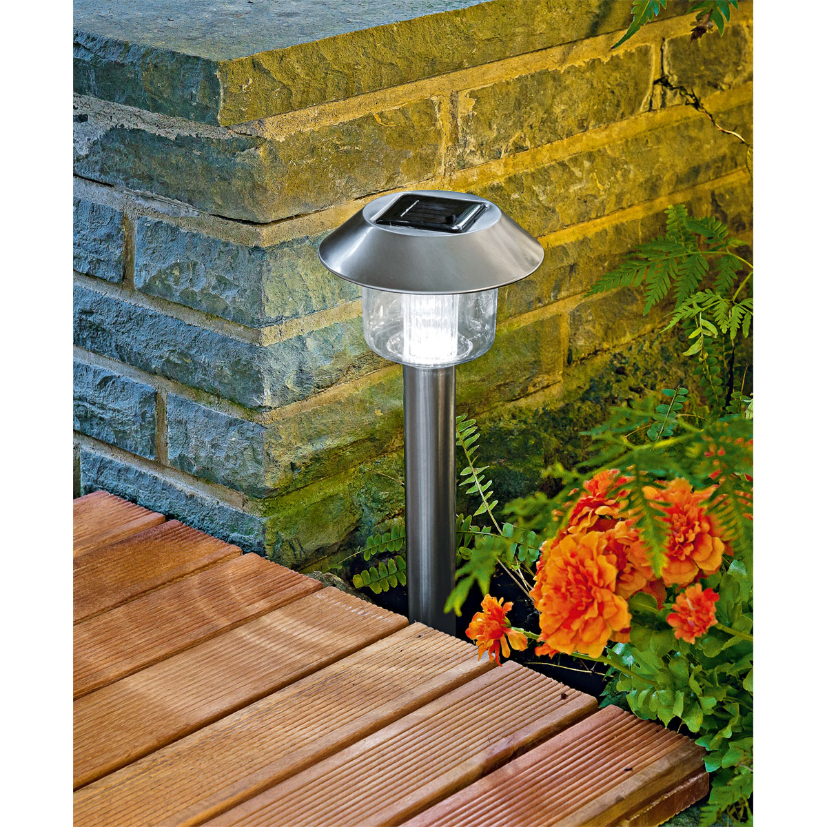 Flector Garten Solarspieß Edelstahl 5 Stück Bild 5