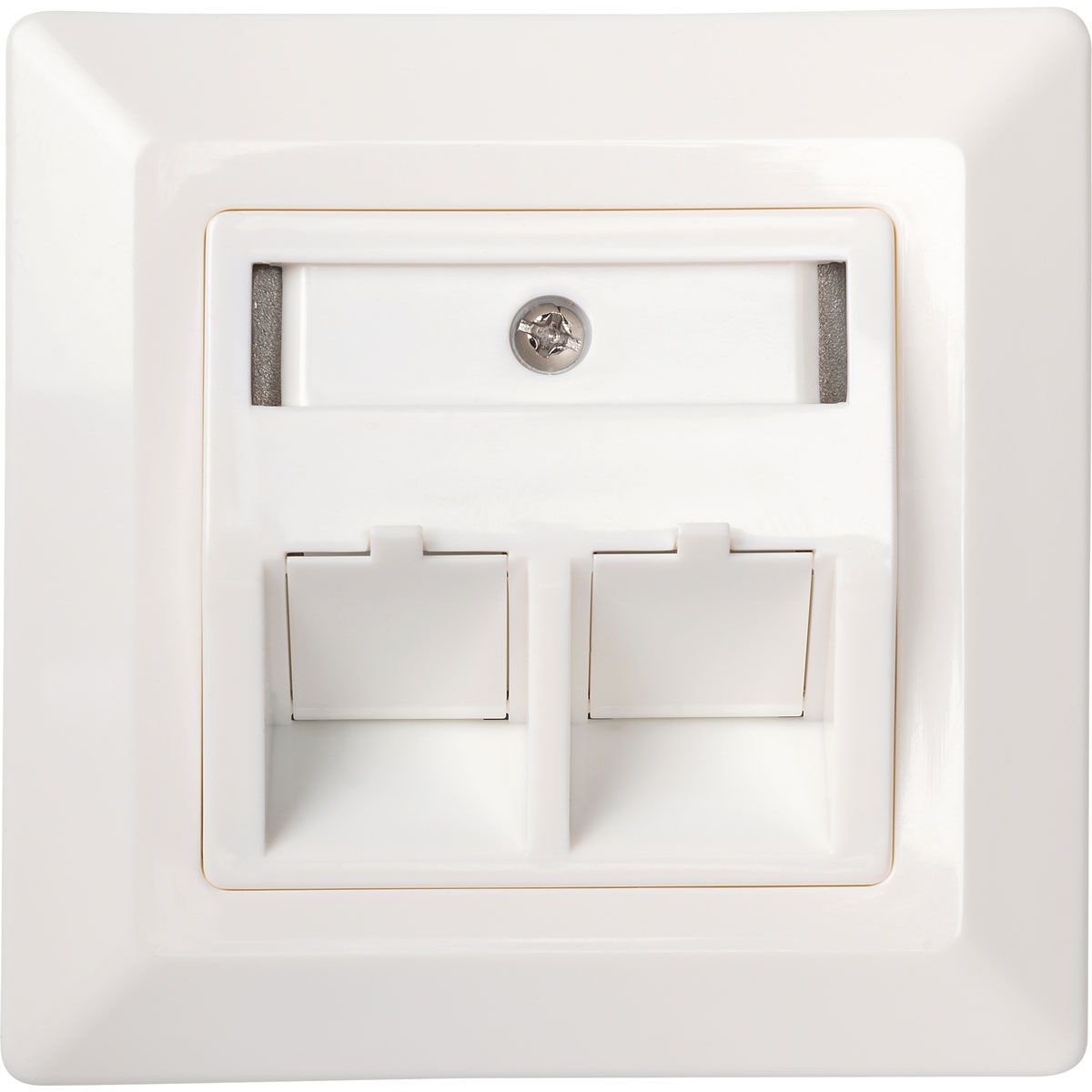 Schwaiger  Keystone Anschlussdose 2-fach Unterputz mit Schrägauslass Bild 3