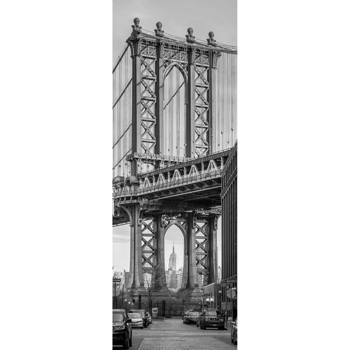 Vlies-Fototapete „Brooklyn View“, 1-teilig, 100x280 cm