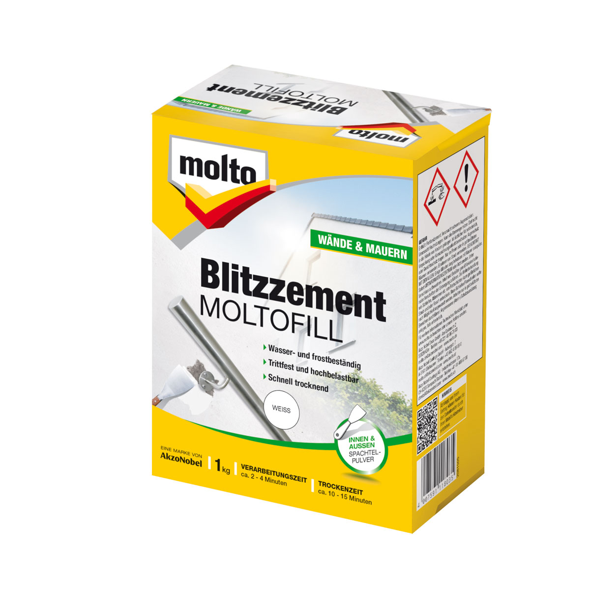 Molto fill Blitzzement 1 kg weiß