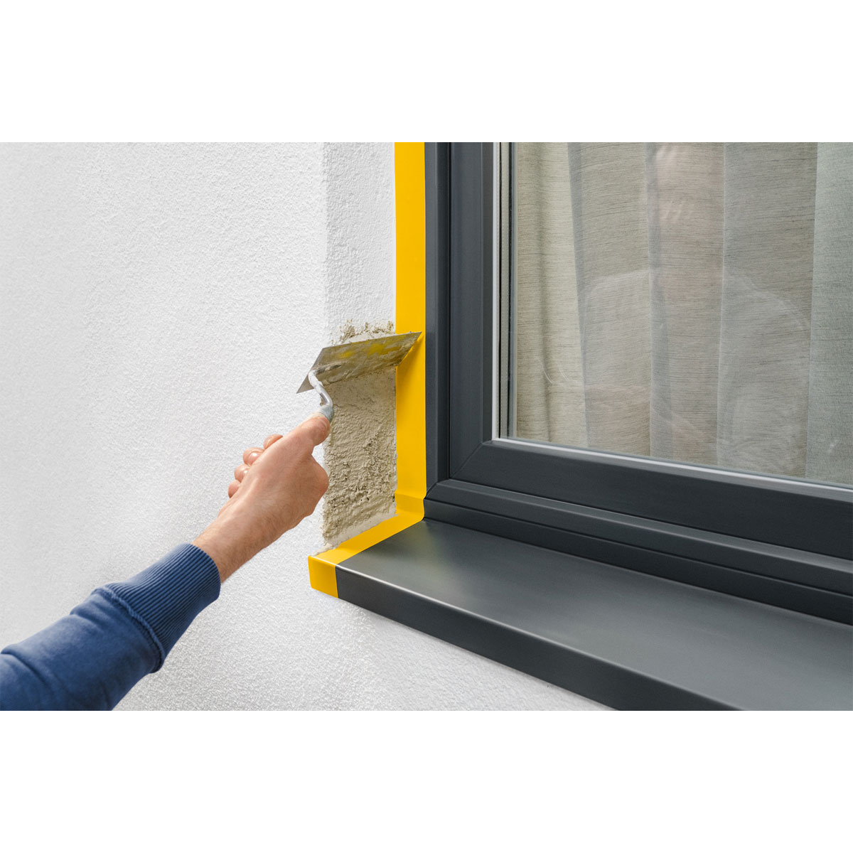 Tesa  Putzband PVC gelb 33m x 50mm Bild 4