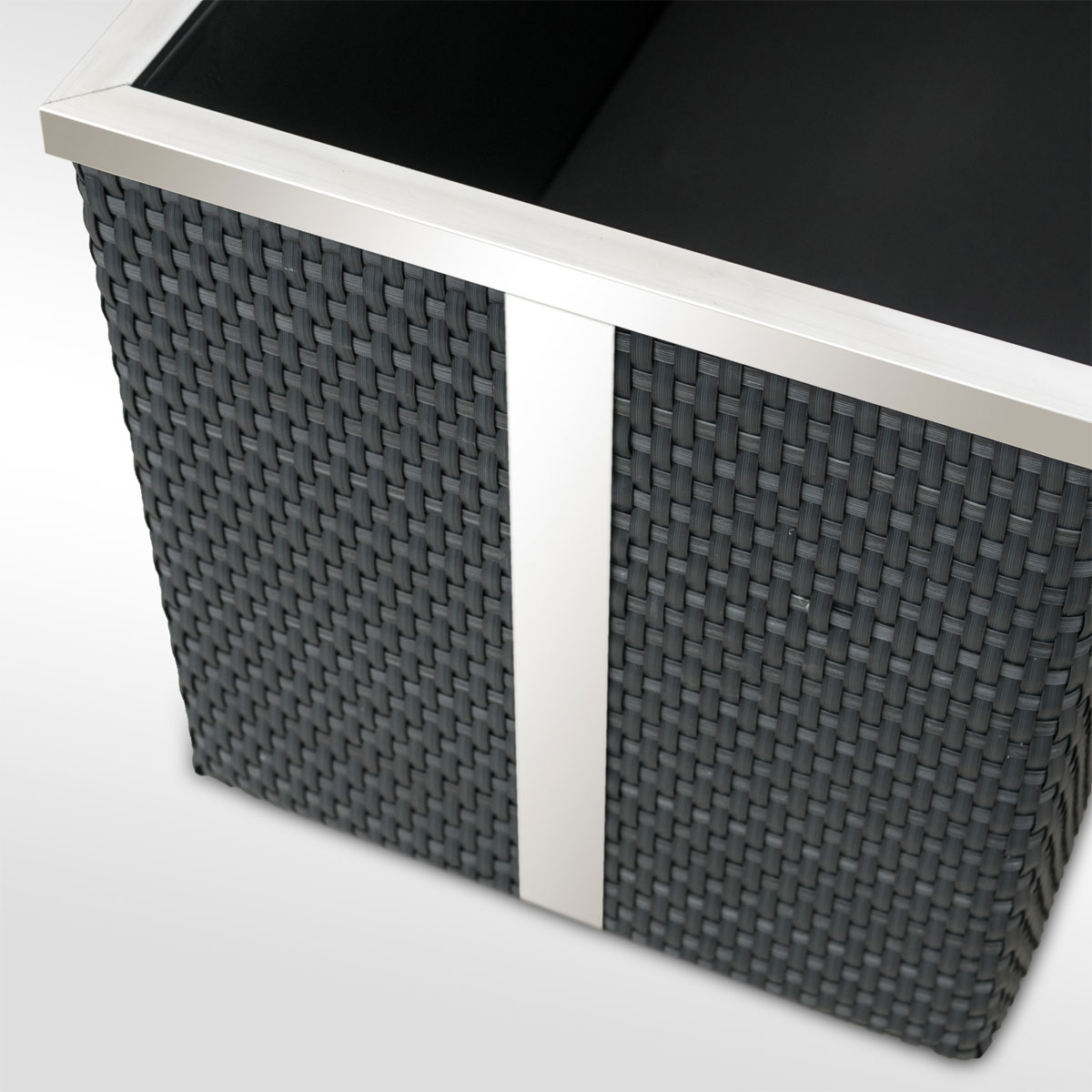 Wilk Rattan-Pflanzgefäß 38x38x38 cm, Kunststoff Bild 3