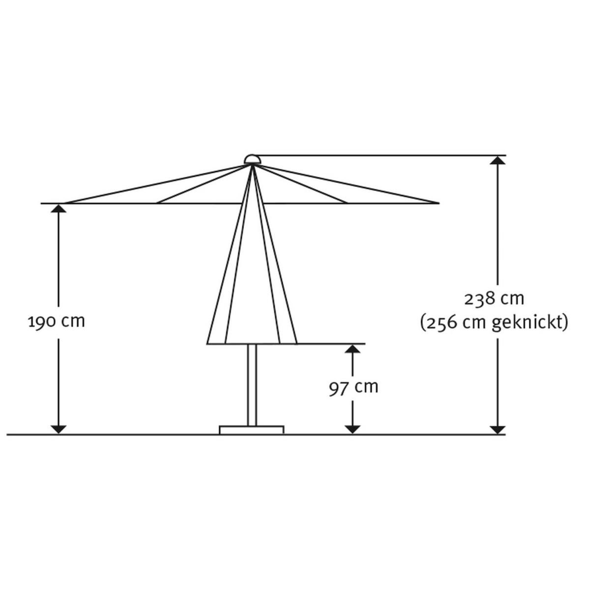Schneider Schirme LED-Schirm Blacklight 270/8 anthrazit Bild 10