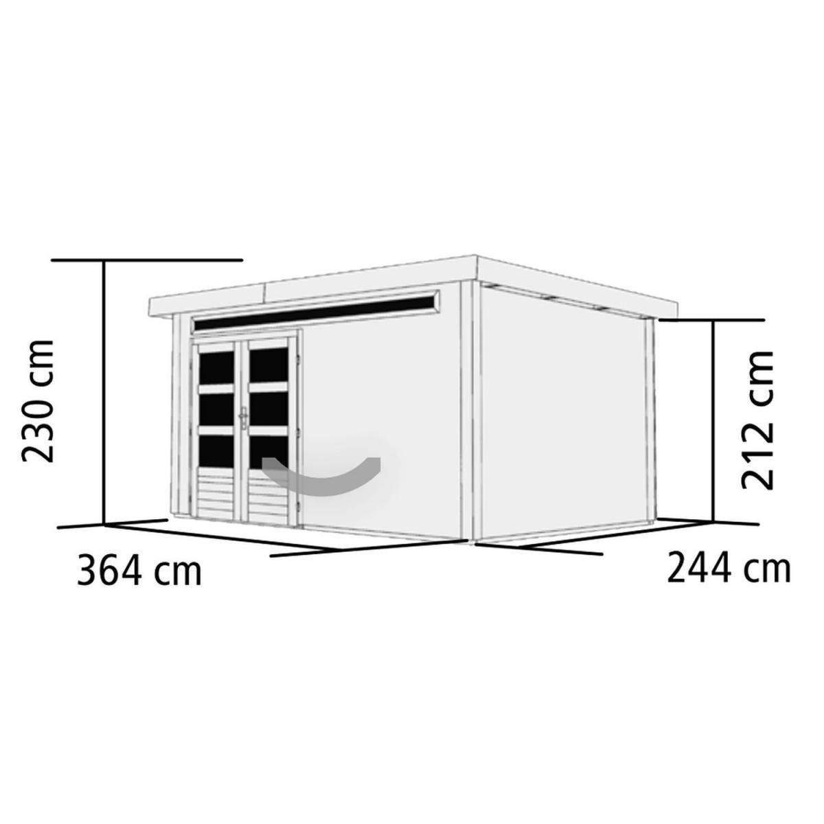 Karibu Gartenhaus Kandem 7 naturbelassen Bild 4