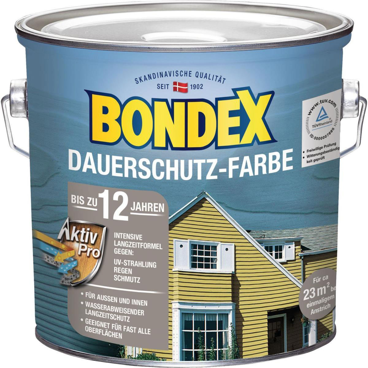 Bondex Dauerschutz-Farbe Schiefer 2,5 L