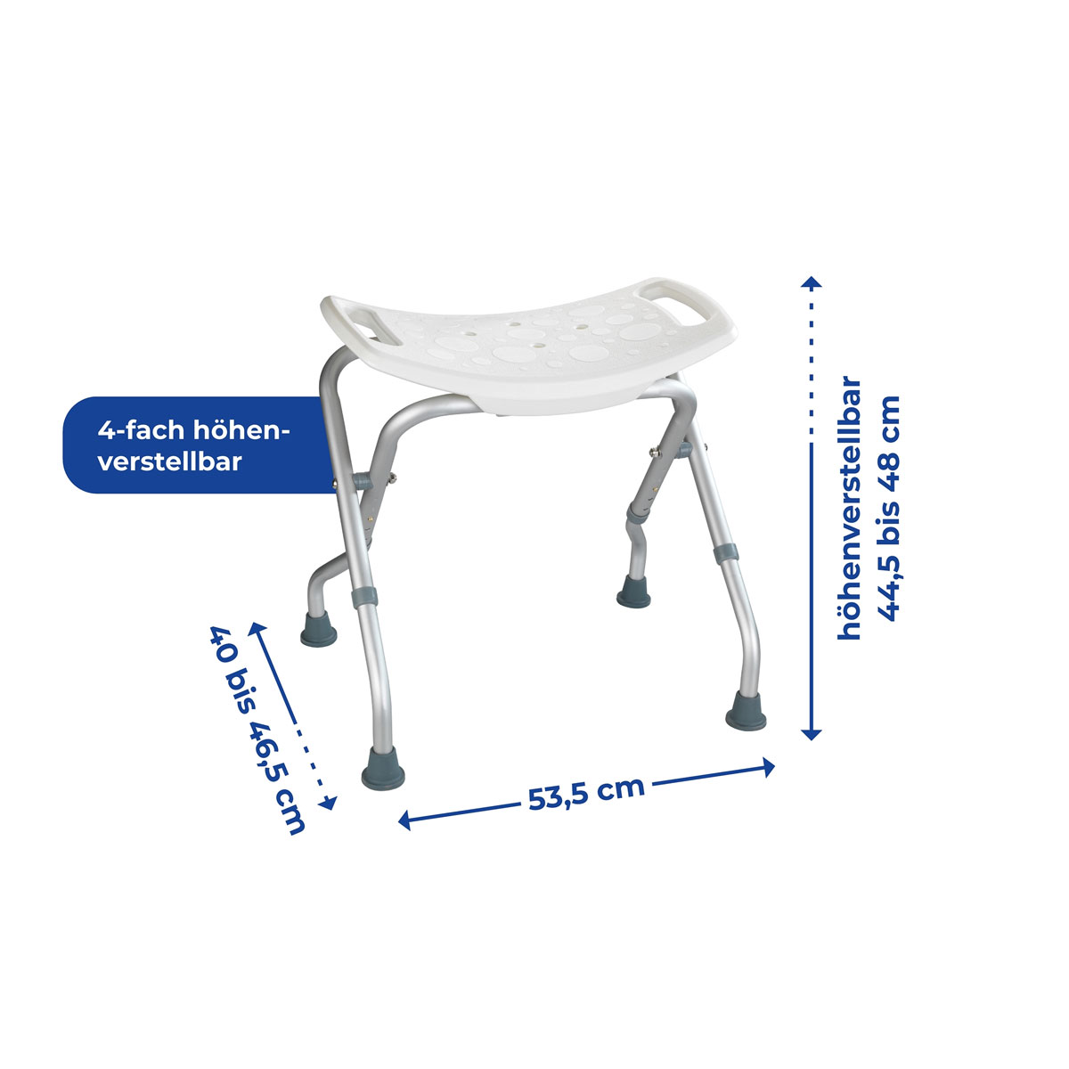 Wenko  Badhocker Secura klappbar bis 120 kg Tragkraft Bild 3