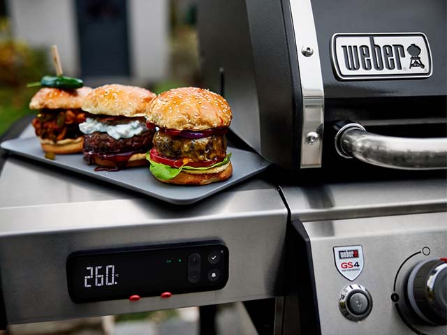 Weber Burger vom Grill