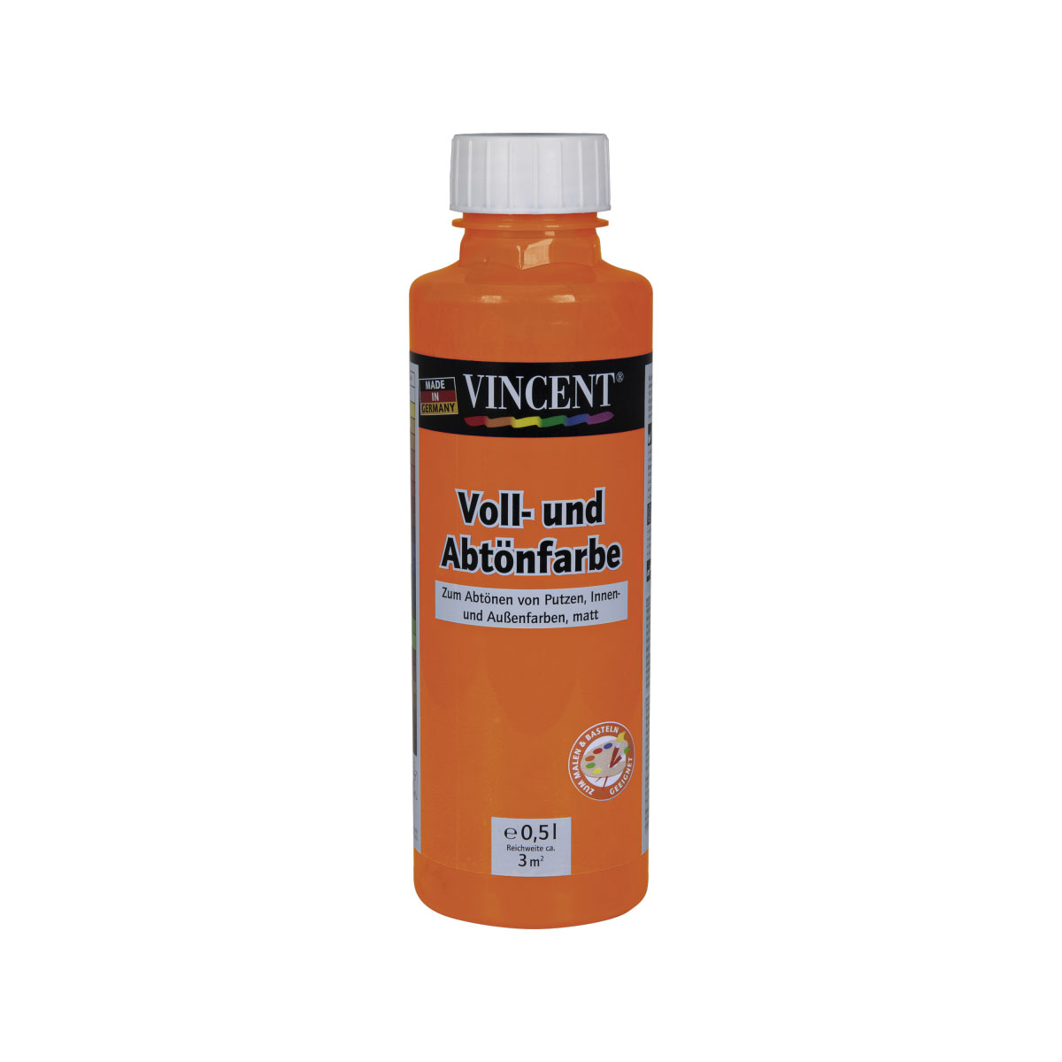 Voll- und Abtönfarbe „aprikose“, 0,5 L