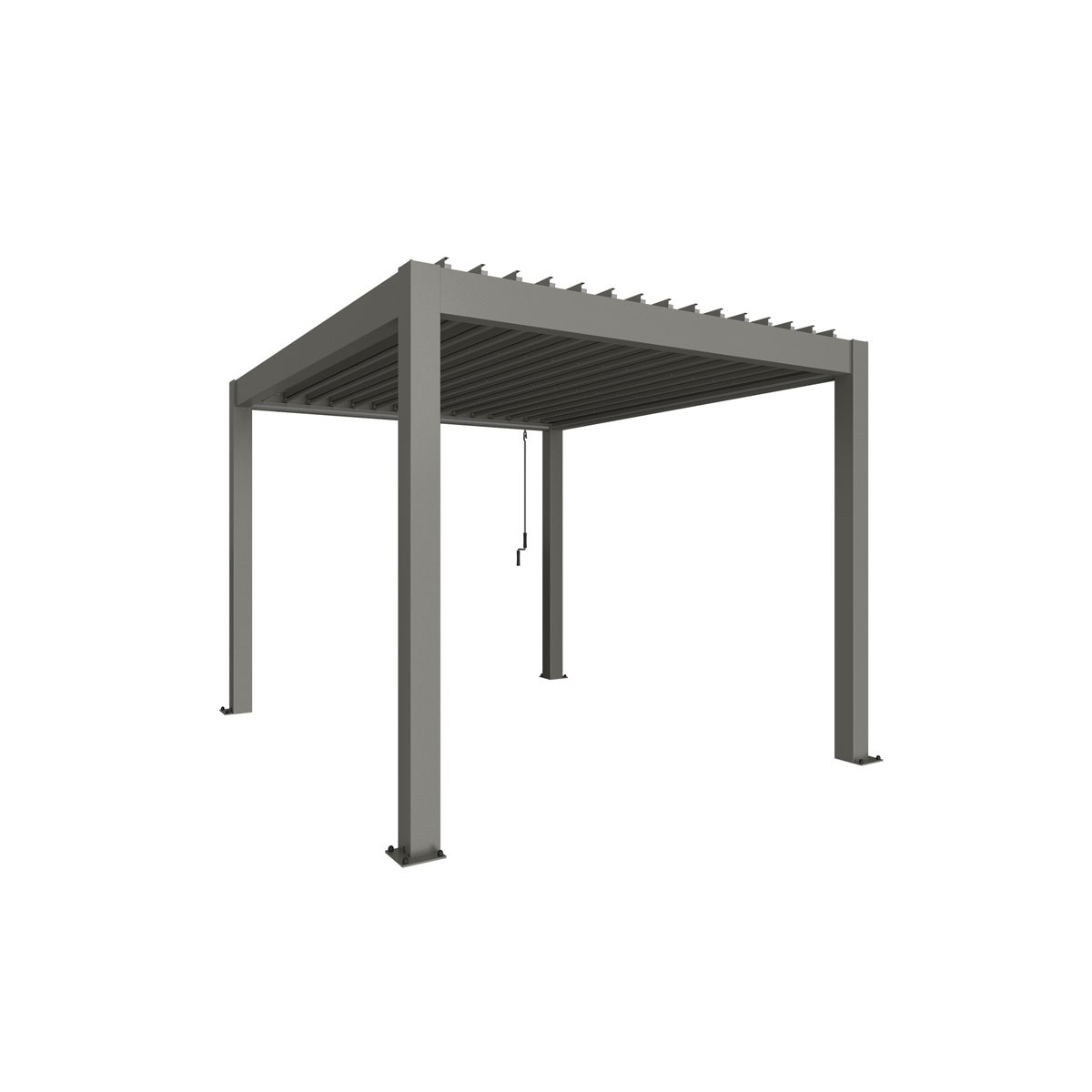 Biohort Pergola Gr. 3 x 3,5 quarzgrau-metallic Bild 1