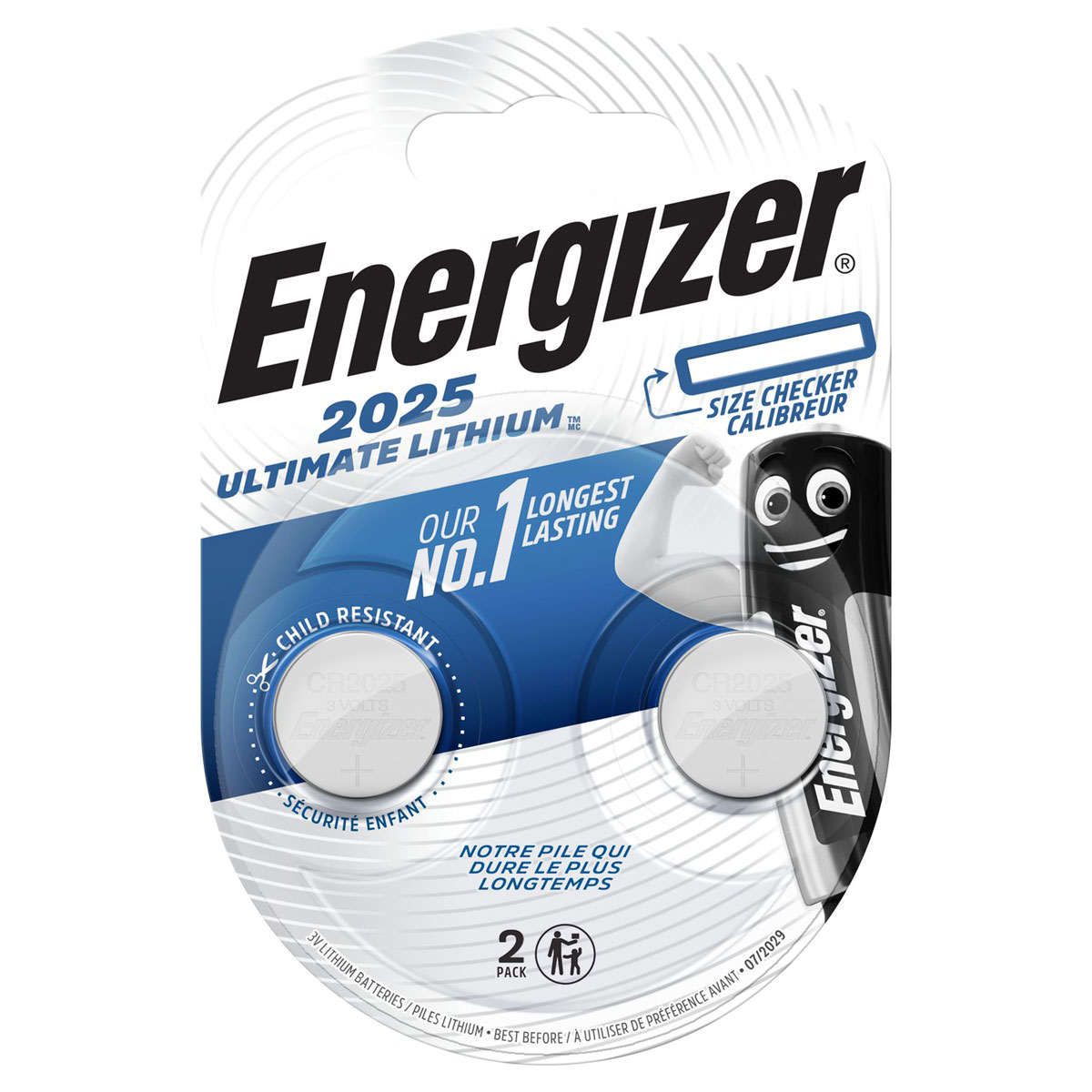 Energizer Knopfzelle Ultimate CR2025 2 Stück