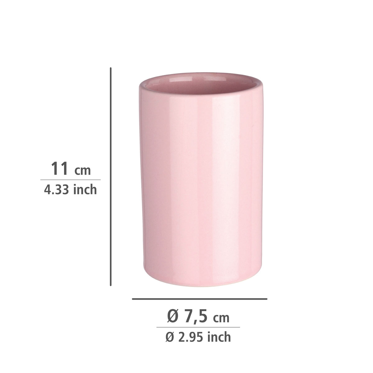 Wenko Zahnputzbecher Polaris rose Bild 4