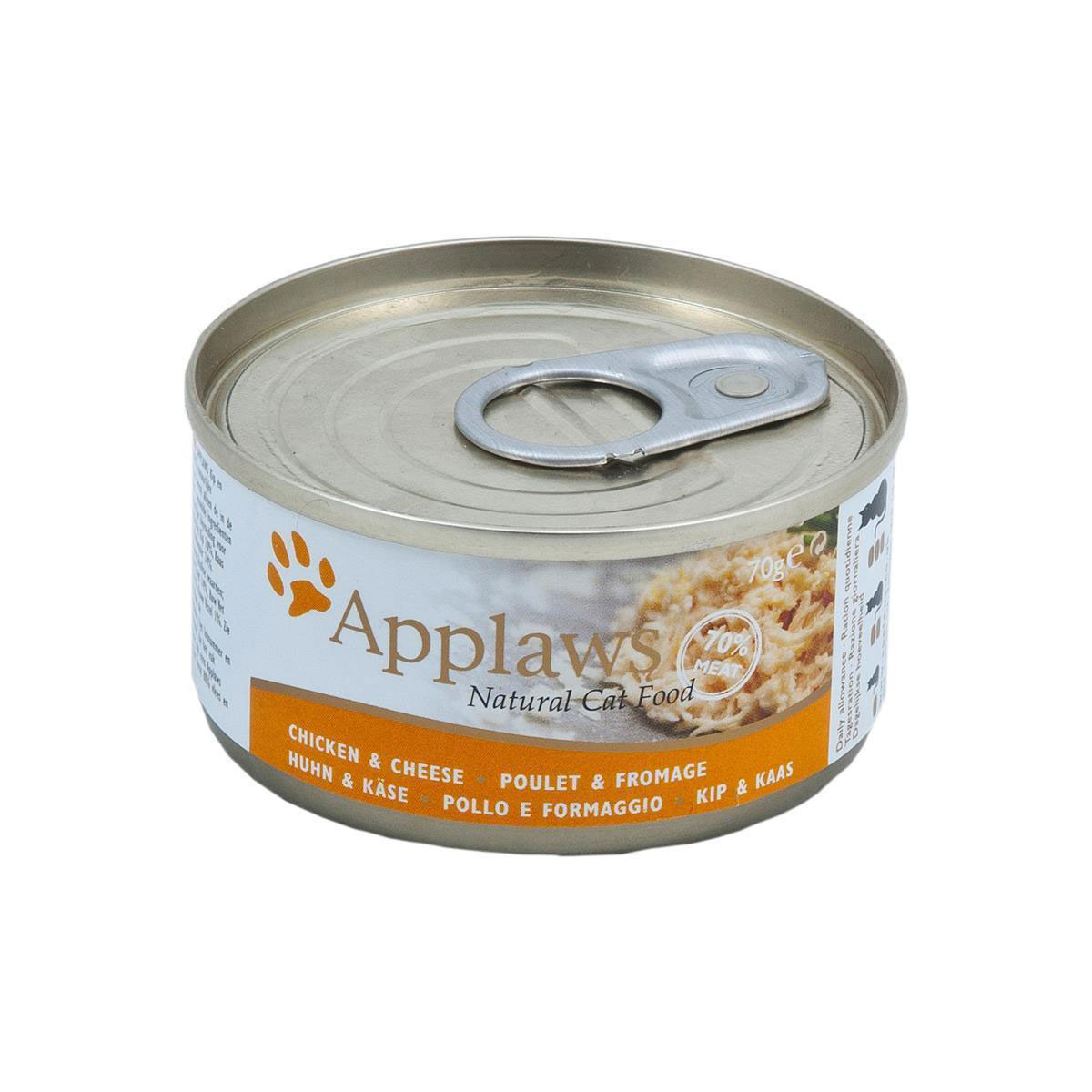 Applaws Nassfutter in der Dose mit Hühnchenbrust und Käse 70 g