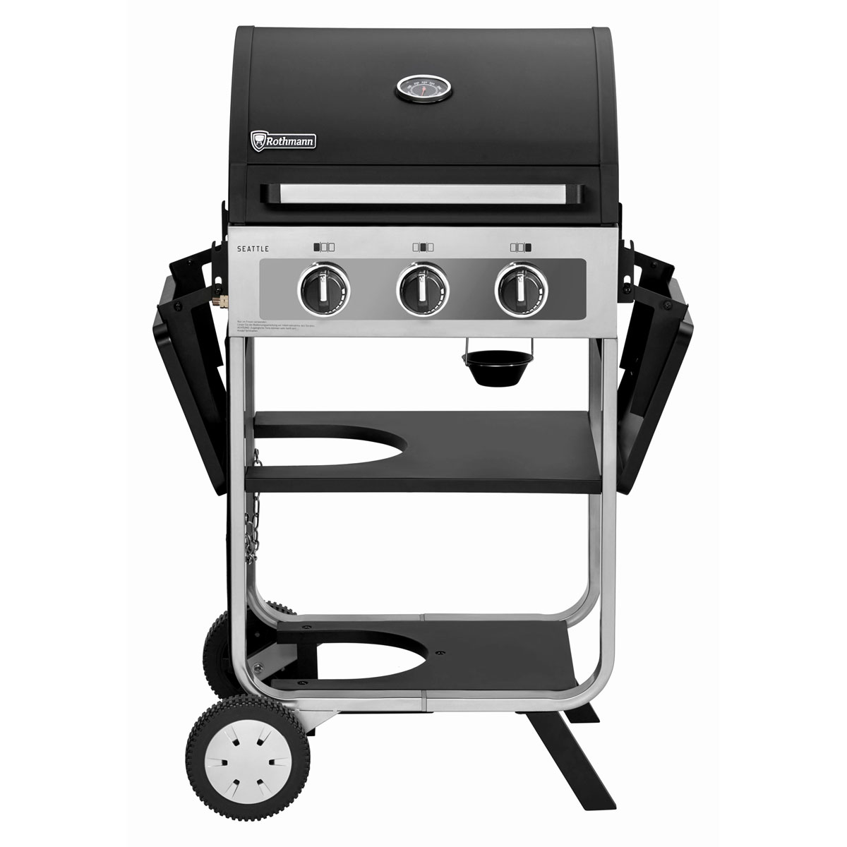 Rothmann Gasgrill Seattle 3 Edelstahlbrenner