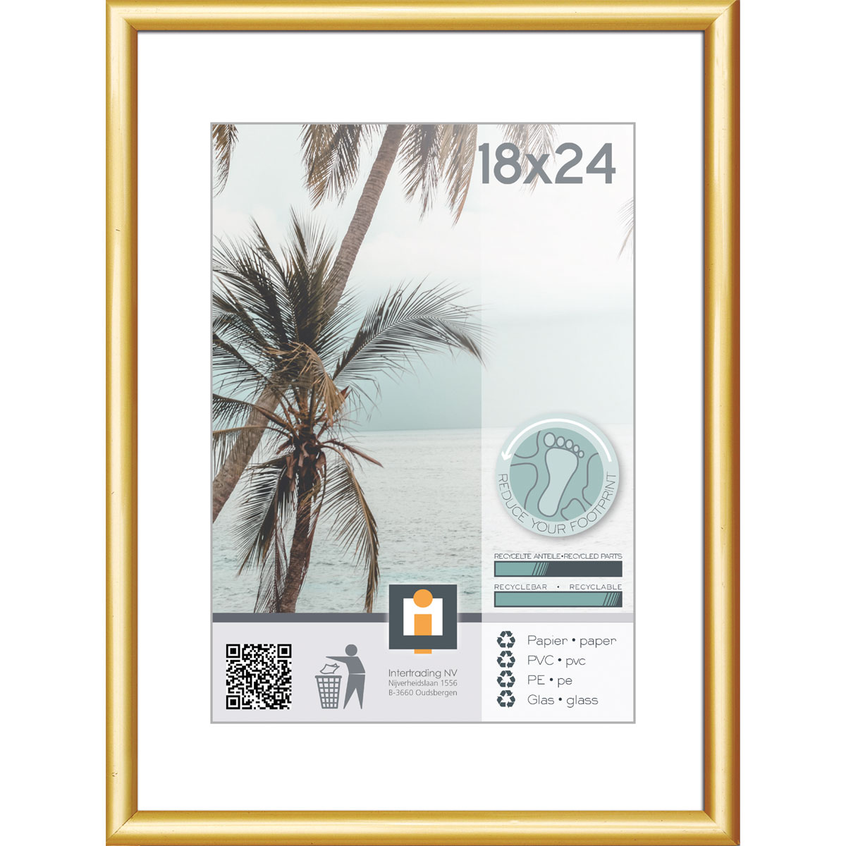 Bilderrahmen Kyoto 18x24 cm gold