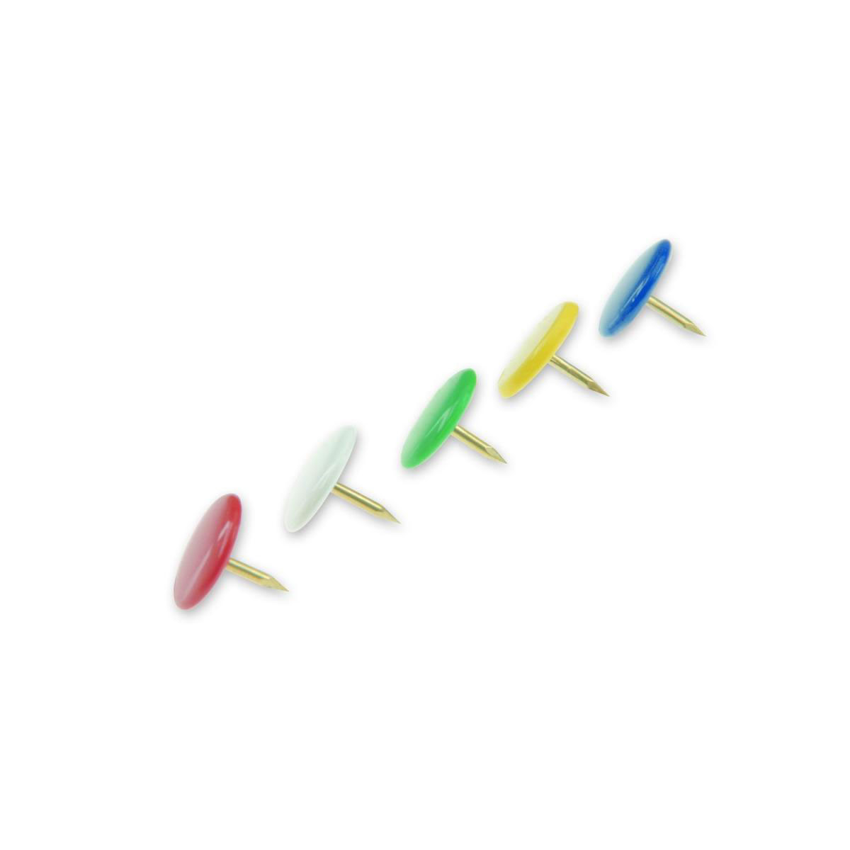 Heftzwecke-Sort 12 Kunststoffring farbig