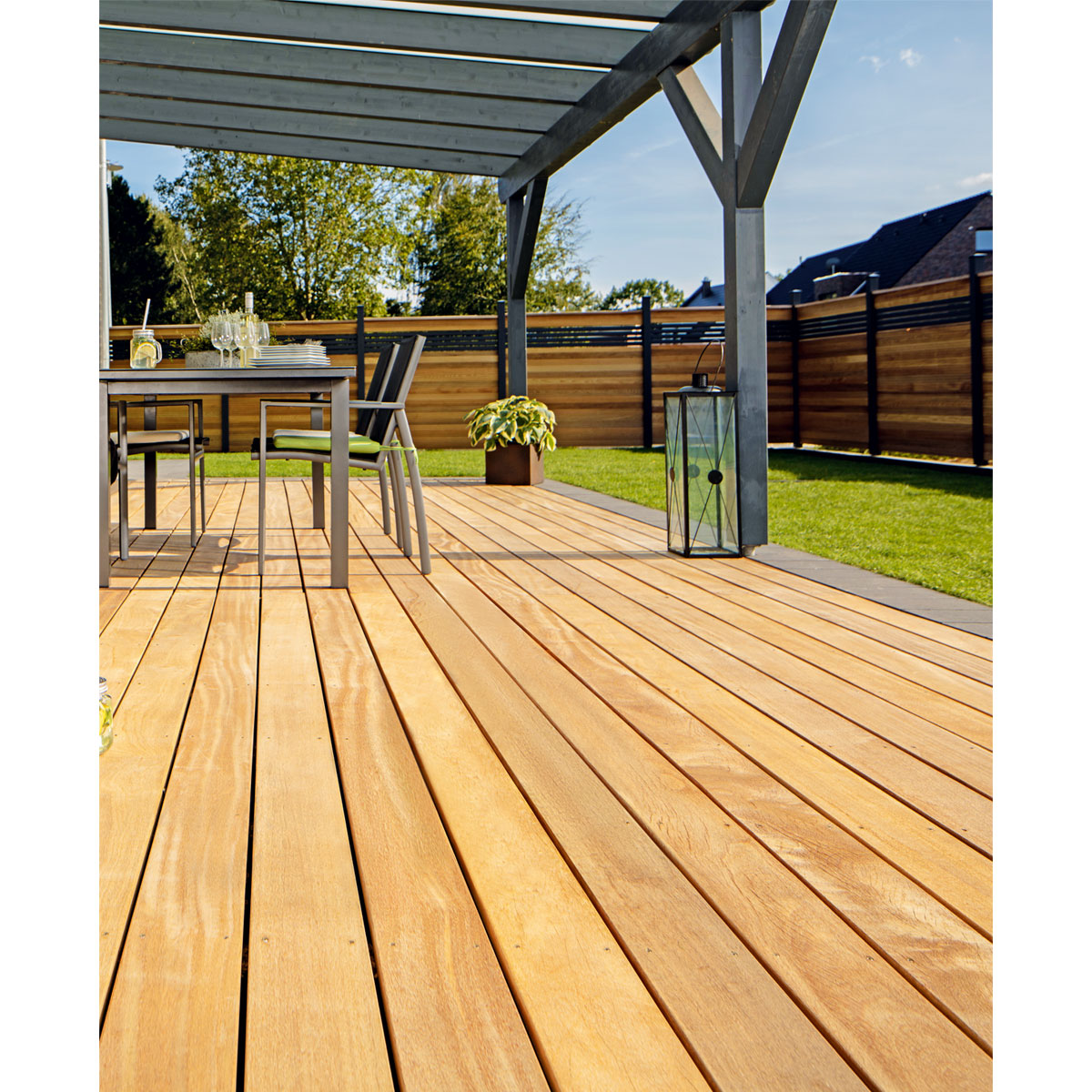 Terrassendiele Cumaru 396 x 14,5 x 2,1 cm Bild 2