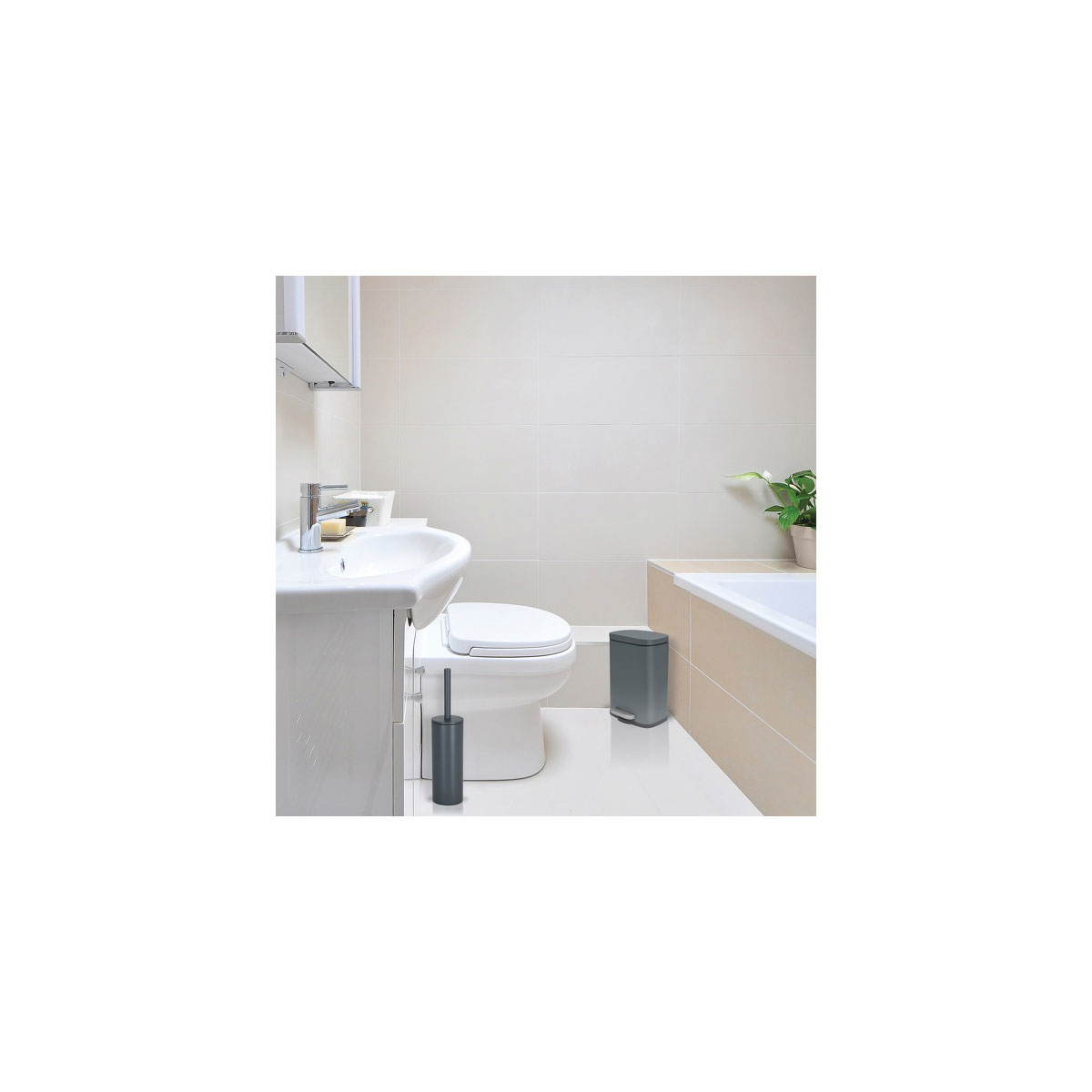 Treteimer AKIRA matt-grey 5 L Bild 3