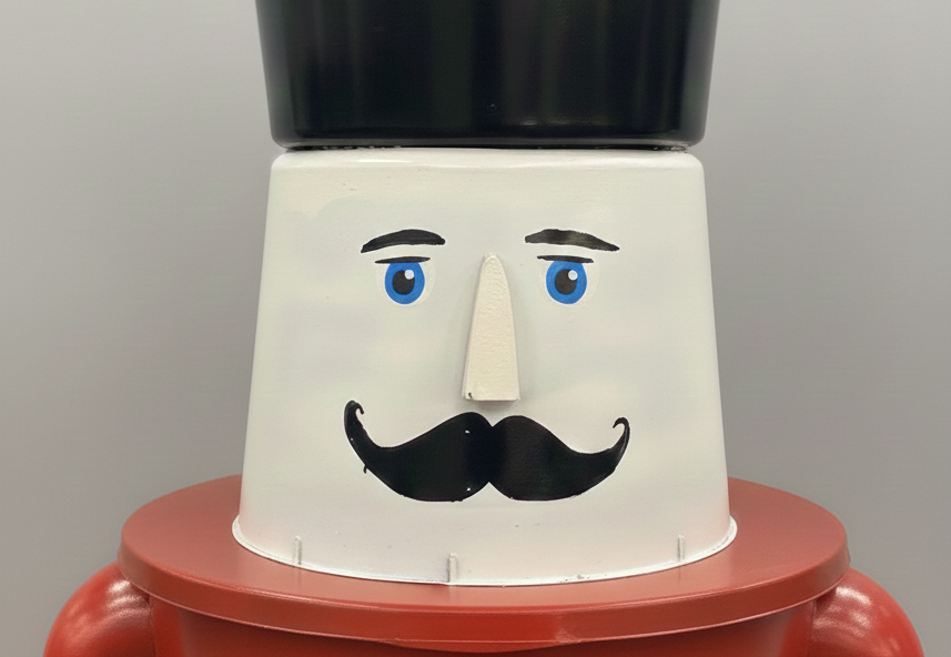 Gesicht eines Nussknackers