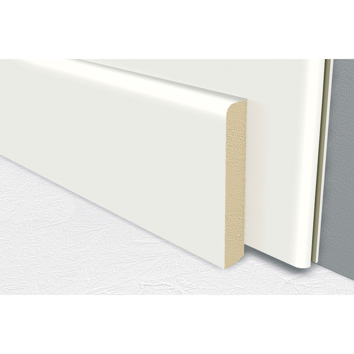 Fußleiste Polarweiß 2,6 m