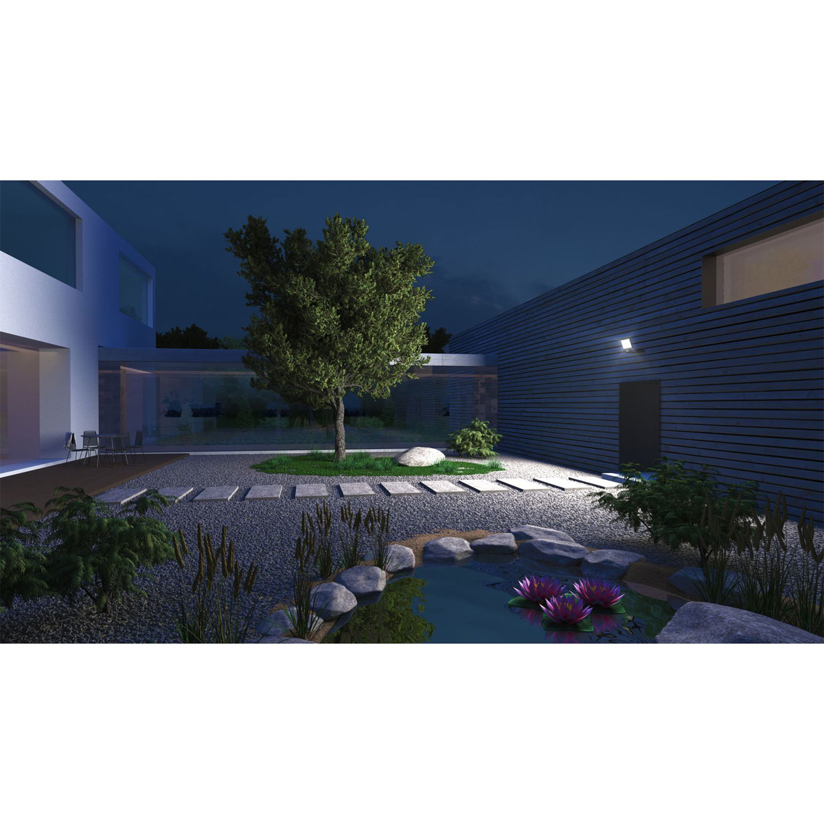 Steinel LED-Strahler XLED ONE S mit Bewegungsmelder schwenkbar weiß Bild 2