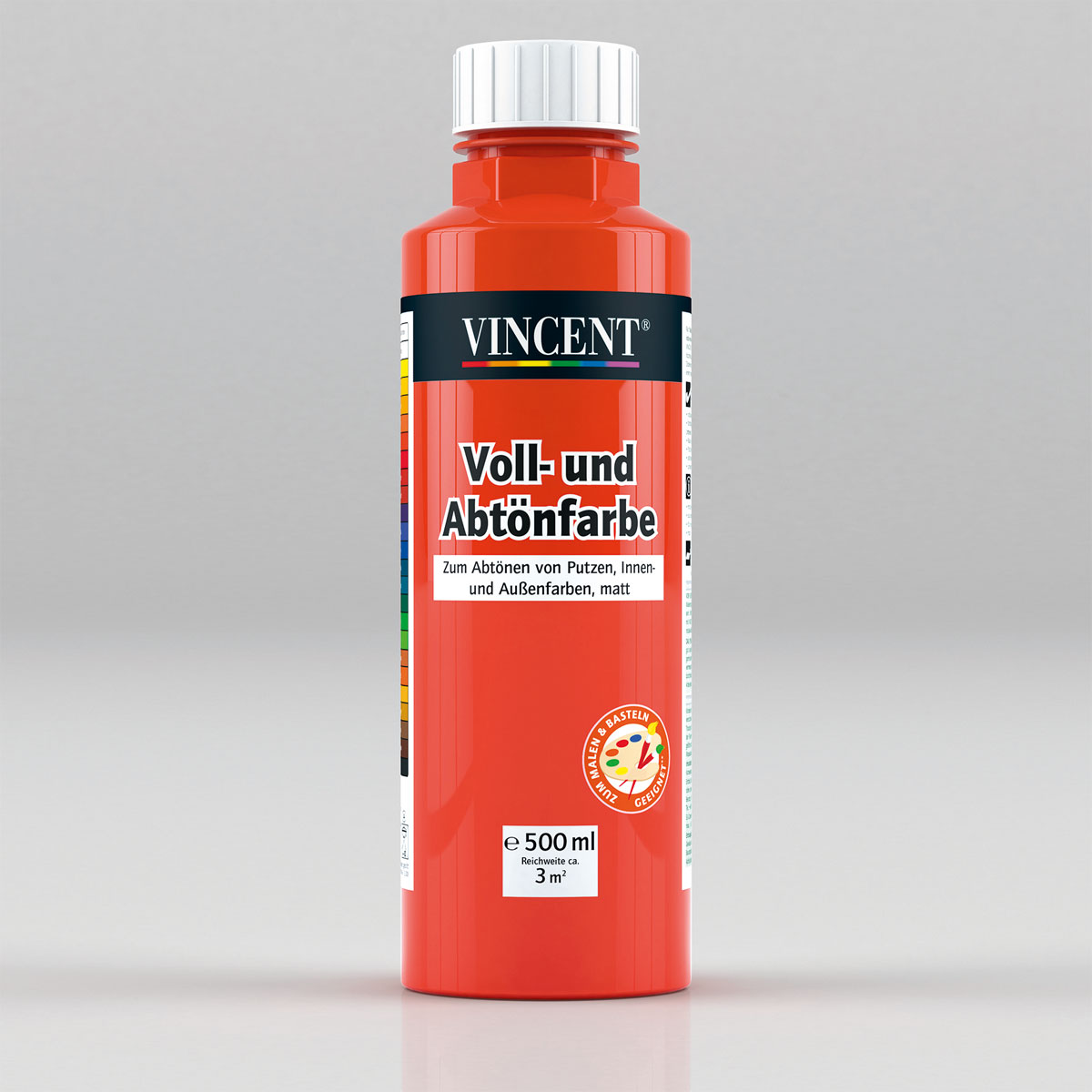 Vincent Voll- und Abtönfarbe orange 0,5 L
