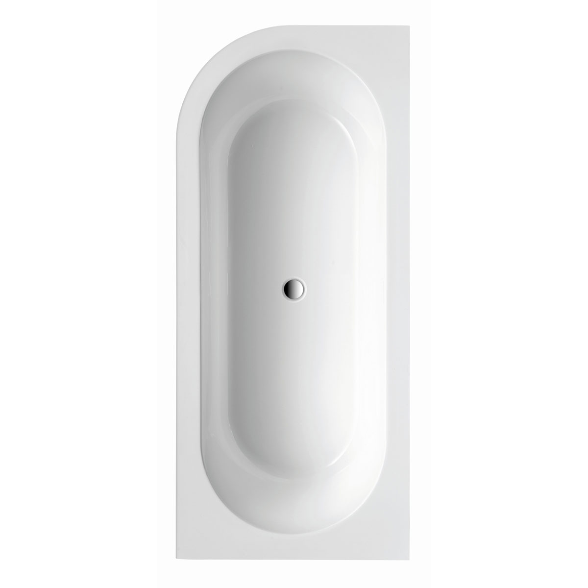 Ottofond Badewanne Modena Corner 178 x 78 cm weiß Ausführung Modell B Bild 1