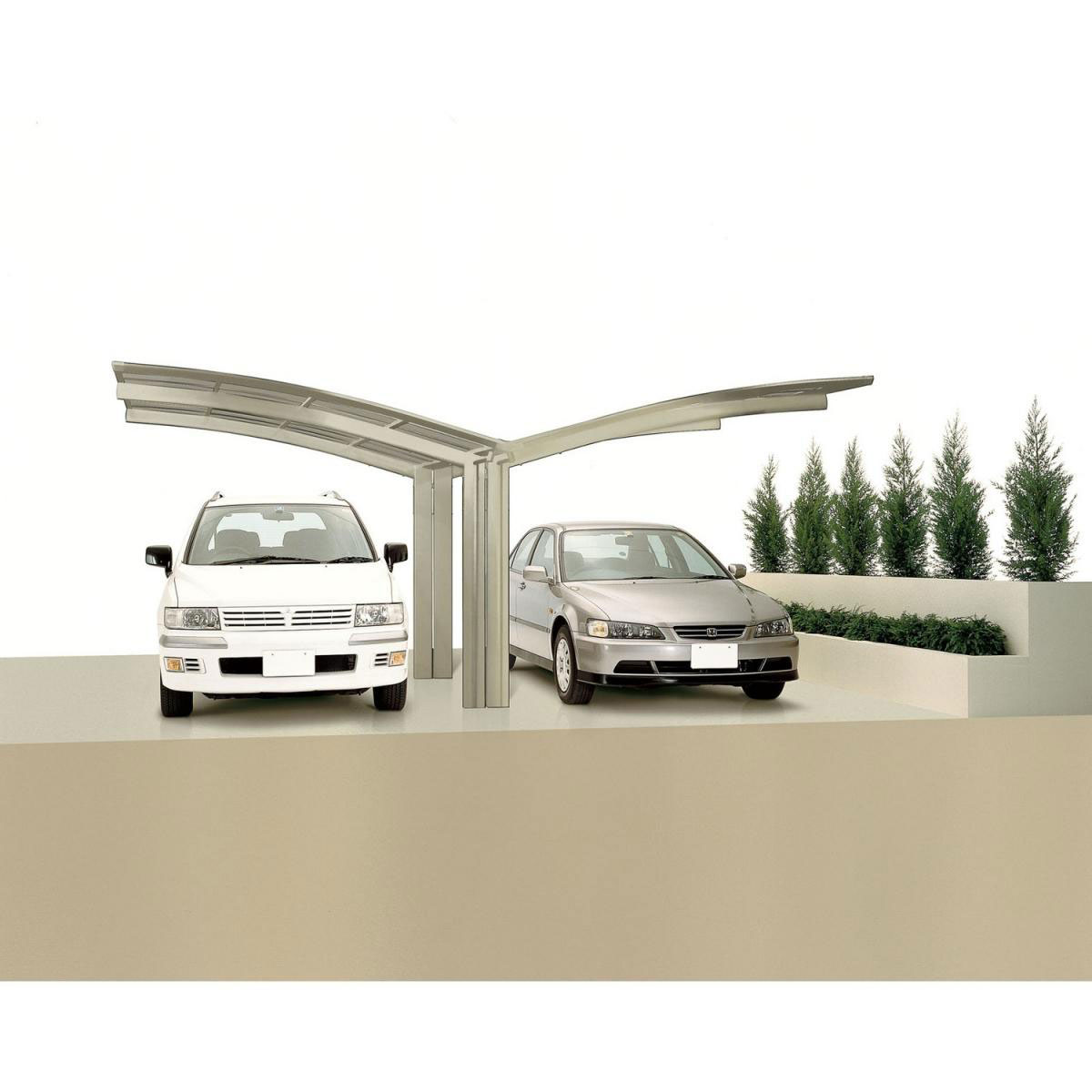 Ximax Carport Alu Portoforte 60 Edelstahl-Look Y-Ausführung | 207425