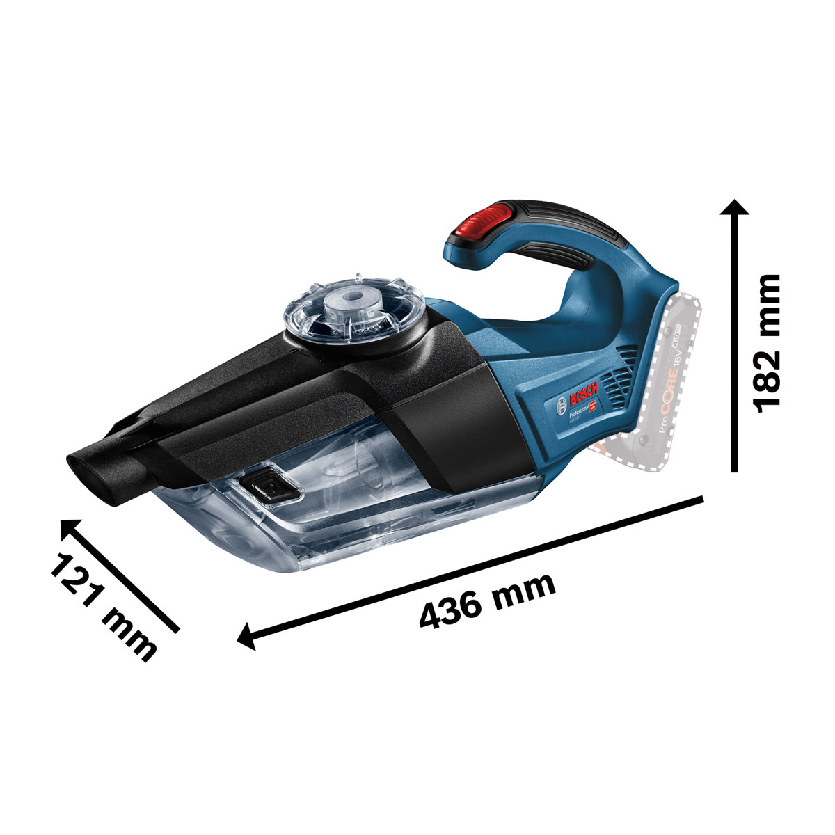 Bosch Professional  Akku-Staubsauger-Set GAS 18V-1 solo Bild 3