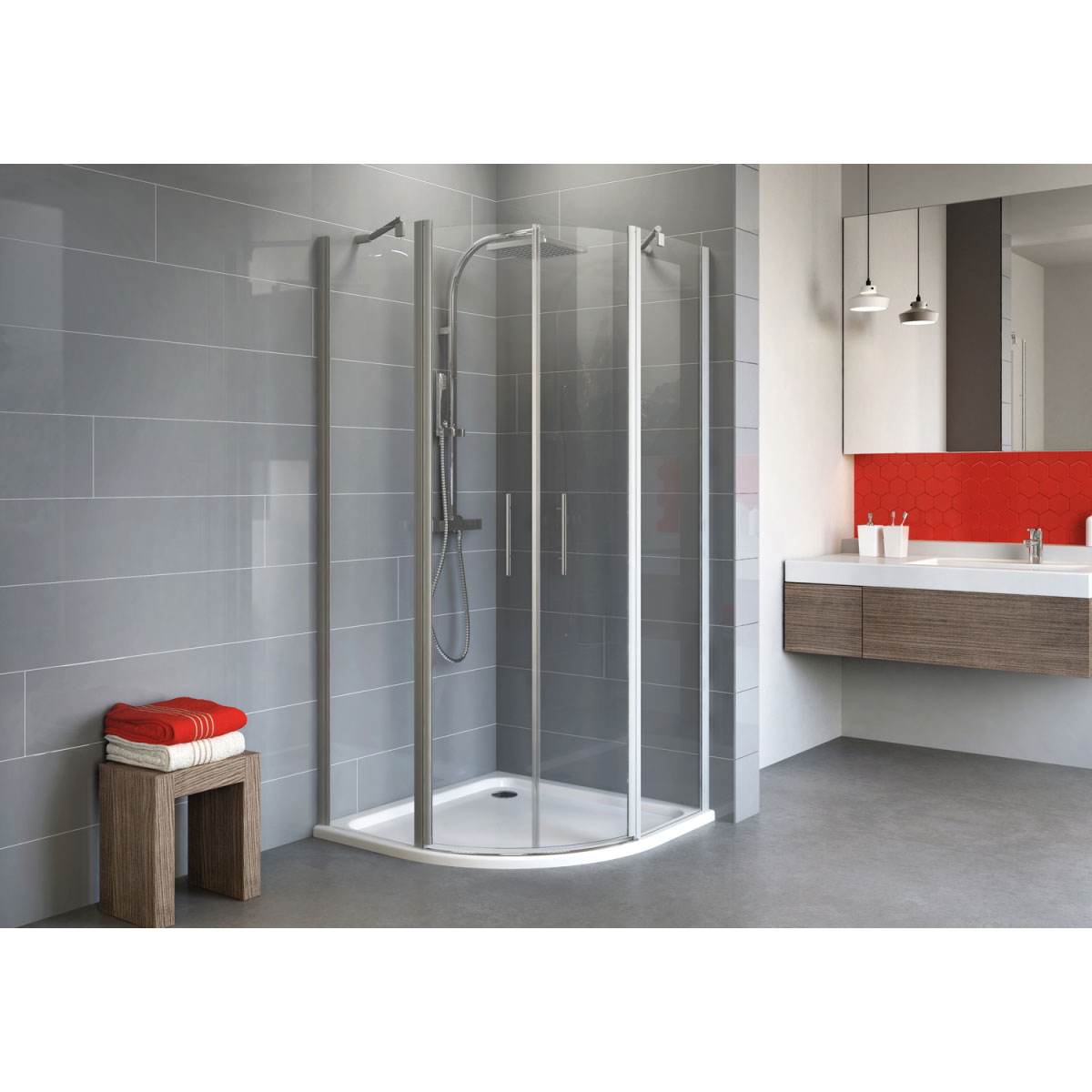 Schulte Runddusche Alexa Style 2.0 Radius 500 mm