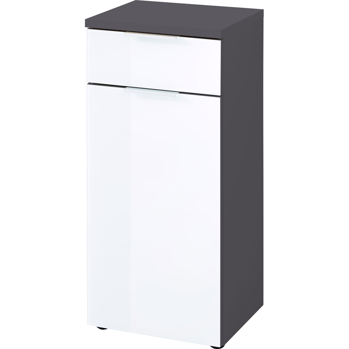 Unterschrank 39 x 86 x 34 cm graphit/weiß
