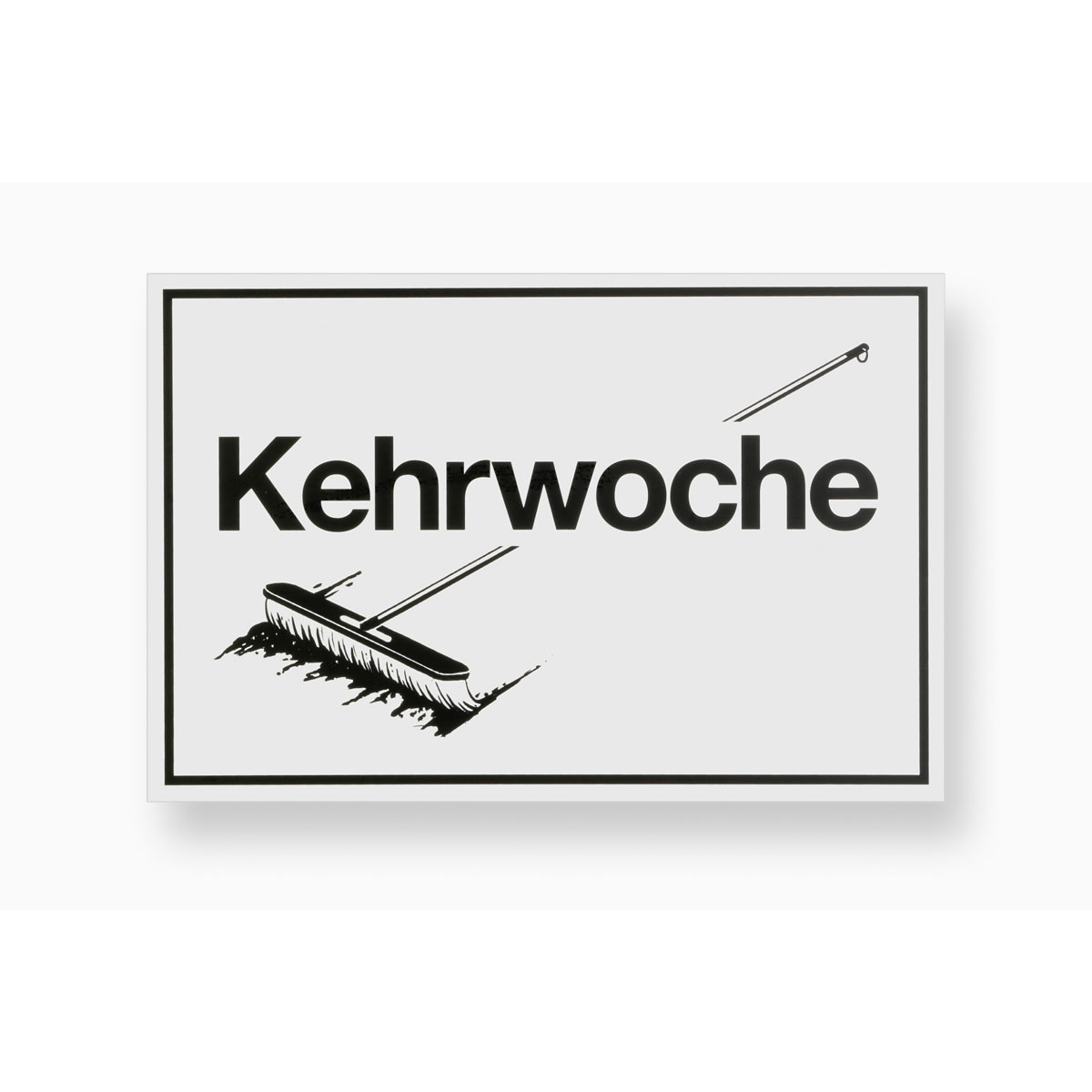 Metafranc Hinweisschild Kehrwoche Kunststoff gelb