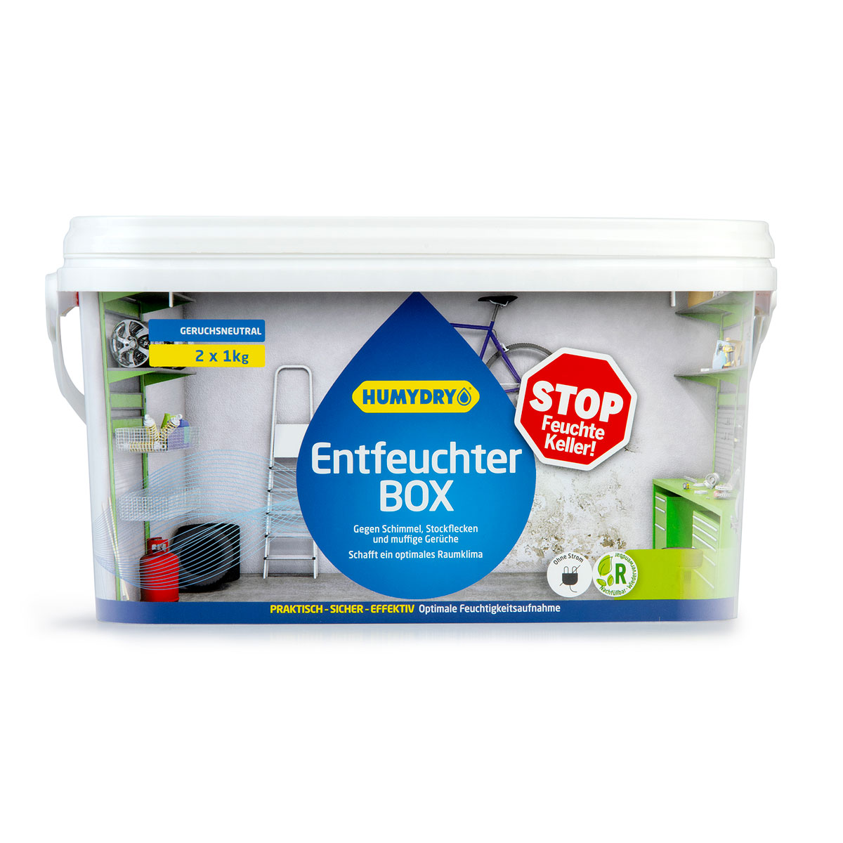 Humydry Entfeuchter Box 1 kg 2er Pack