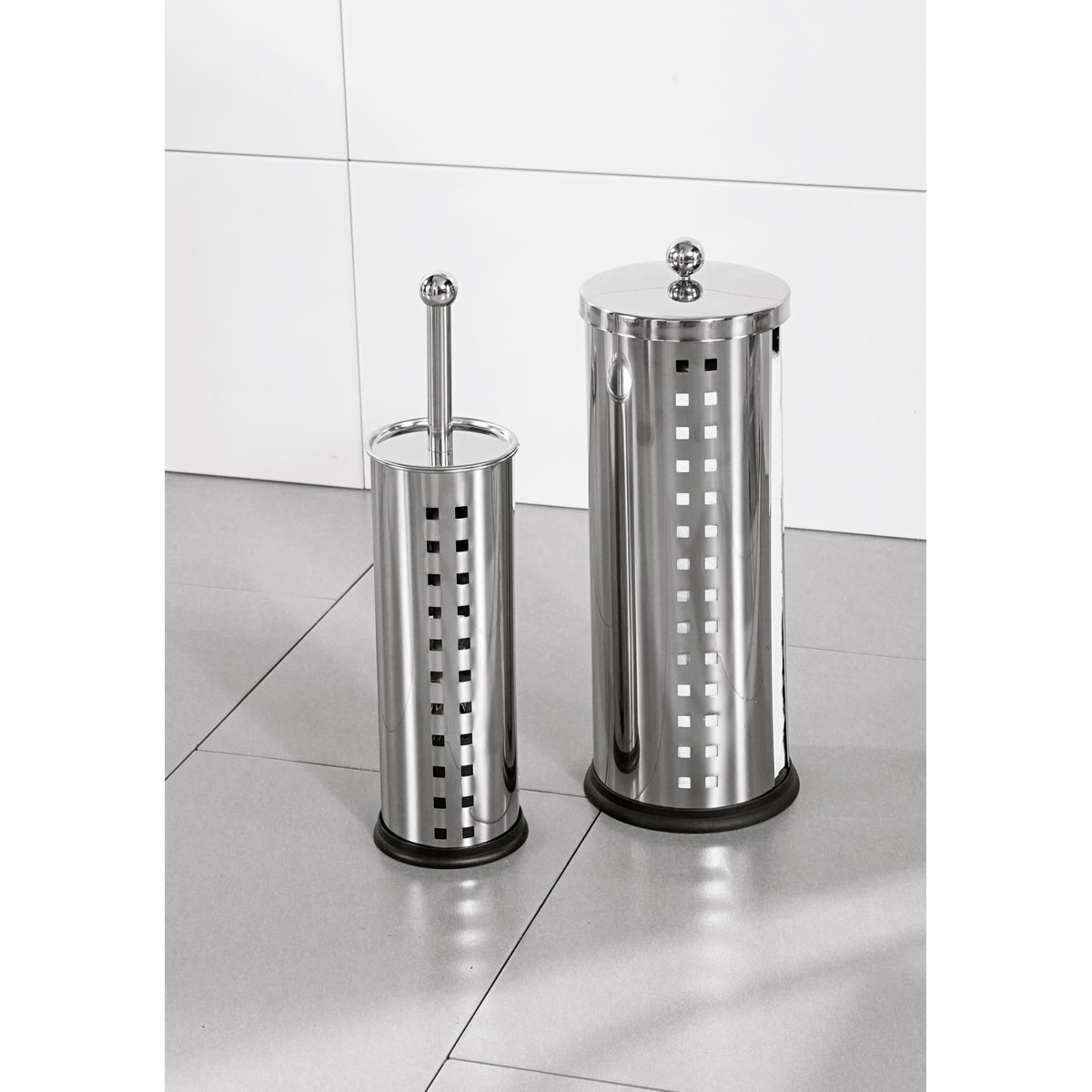 Valblue Ersatzrollenhalter und WC-Bürstengarnitur silber Bild 2