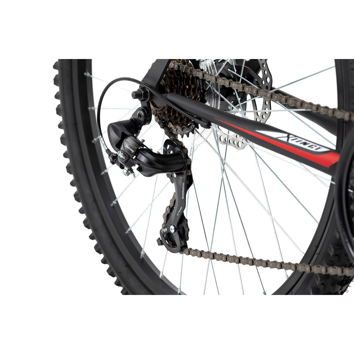 Mountainbike „Xtinct“, Hardtail, 26 Zoll, 42 cm, schwarz-rot