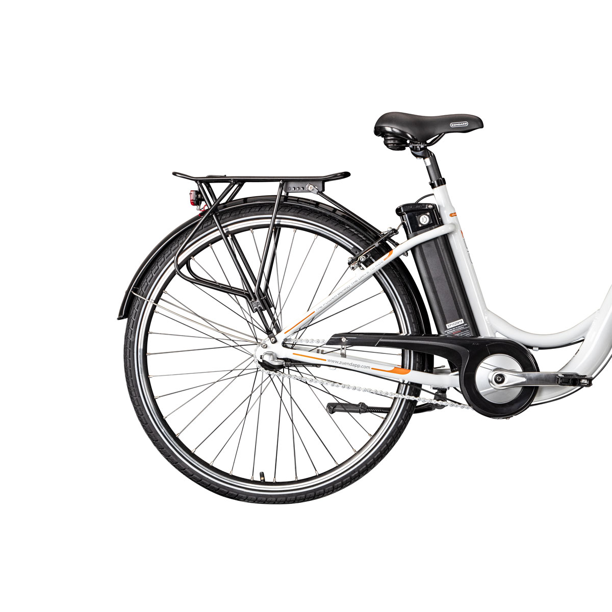 Zündapp Damen E-Citybike Z510 700c | weiß | orange | K018996691