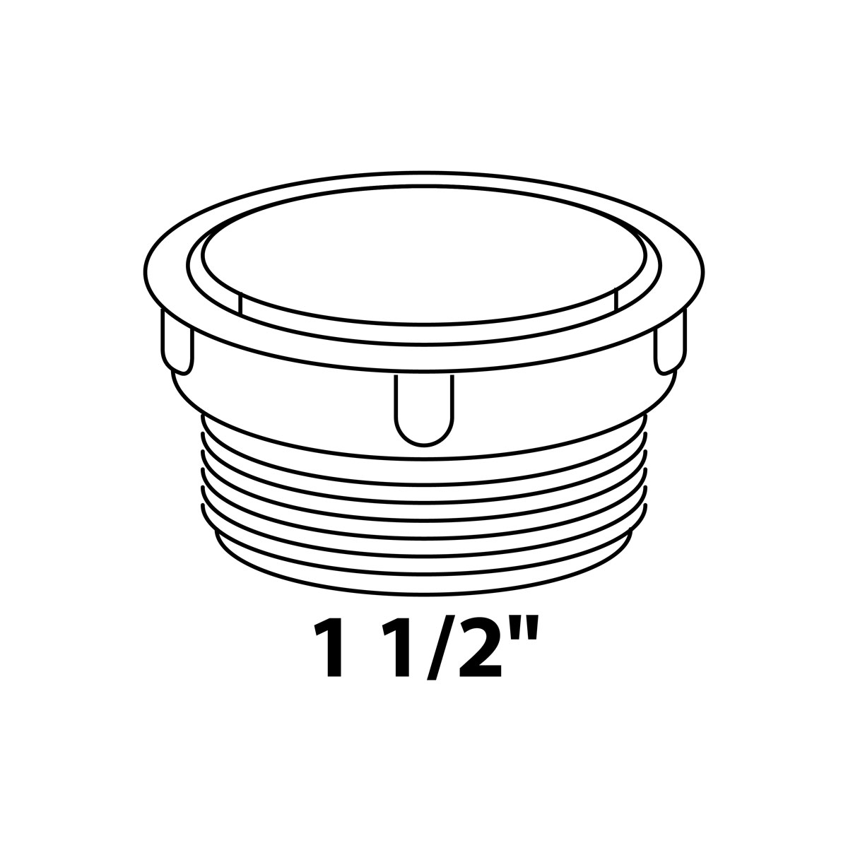 Kirchhoff Stopfen ECO-SAVE KS 1 1/2" AG für Siphon-Geräteanschluss Bild 2