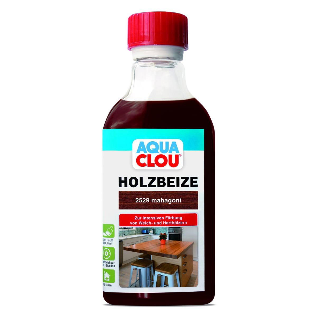 Clou B11 Aqua Holzbeize „Mahagoni“, 250 ml