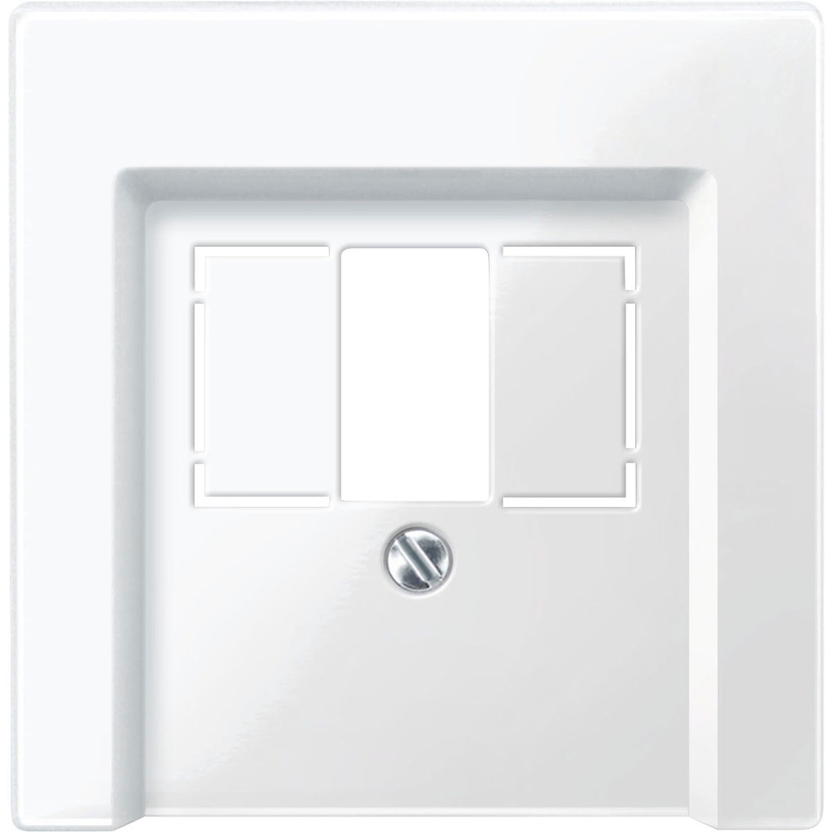 Merten TAE-Abdeckung System M polarweiß glänzend