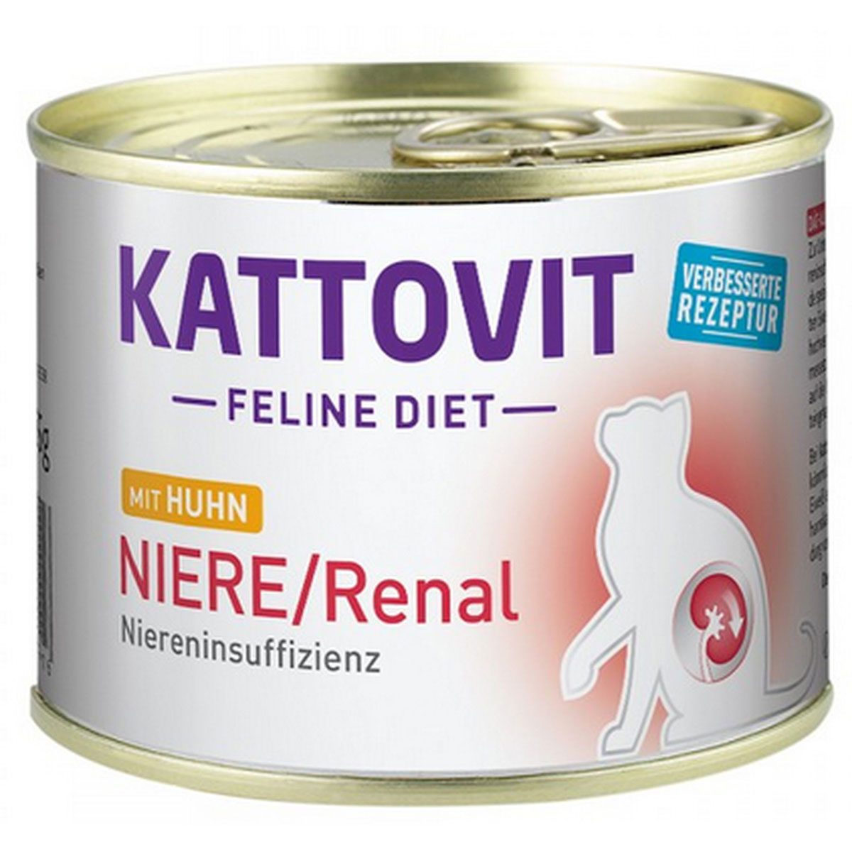 Kattovit Feline Diet Niere/Renal Huhn 185g