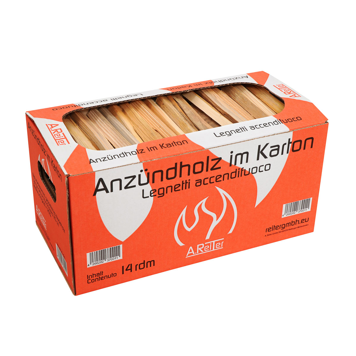 Anzündholz im Karton