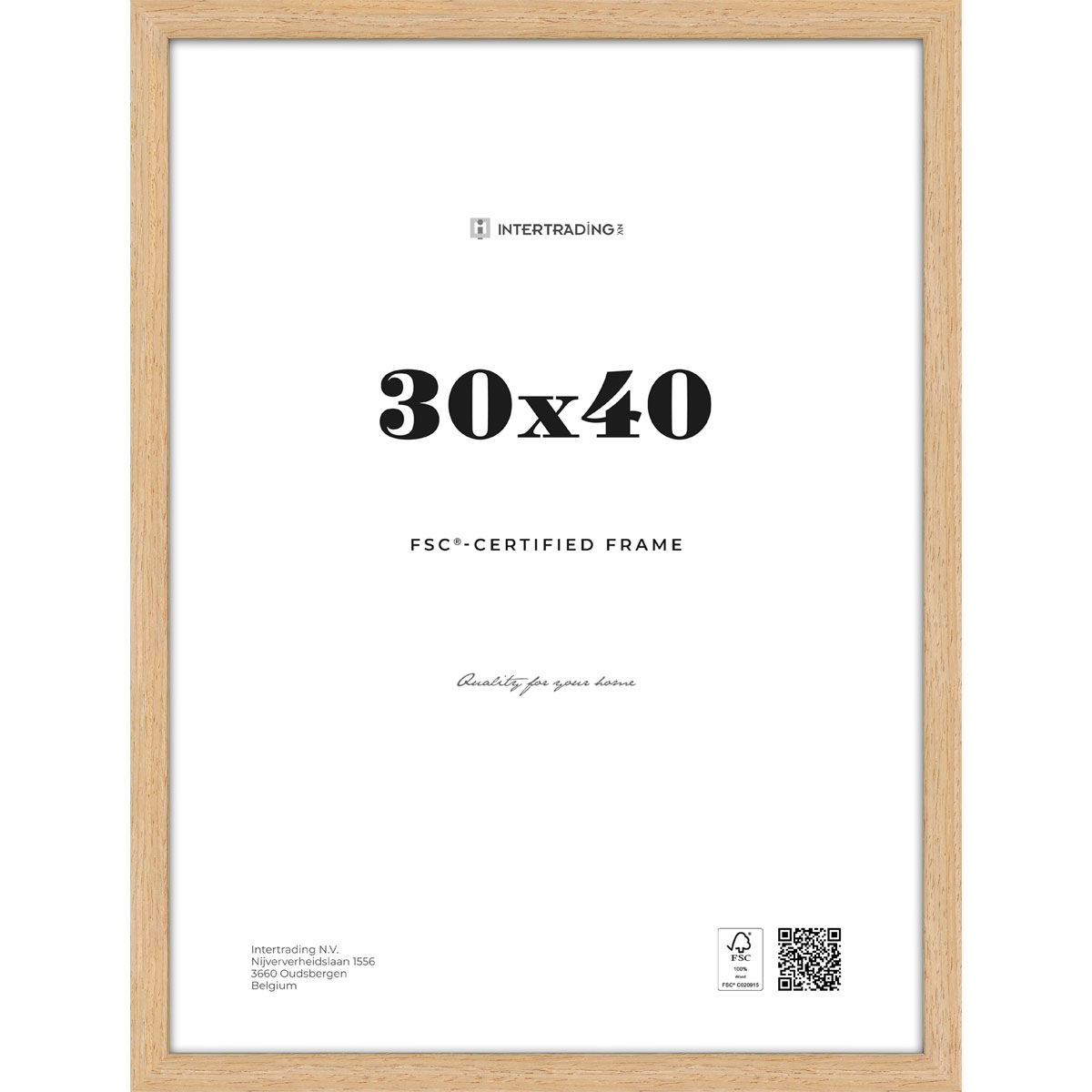 Bilderrahmen Quebec 30x40 cm Eiche Bild 1