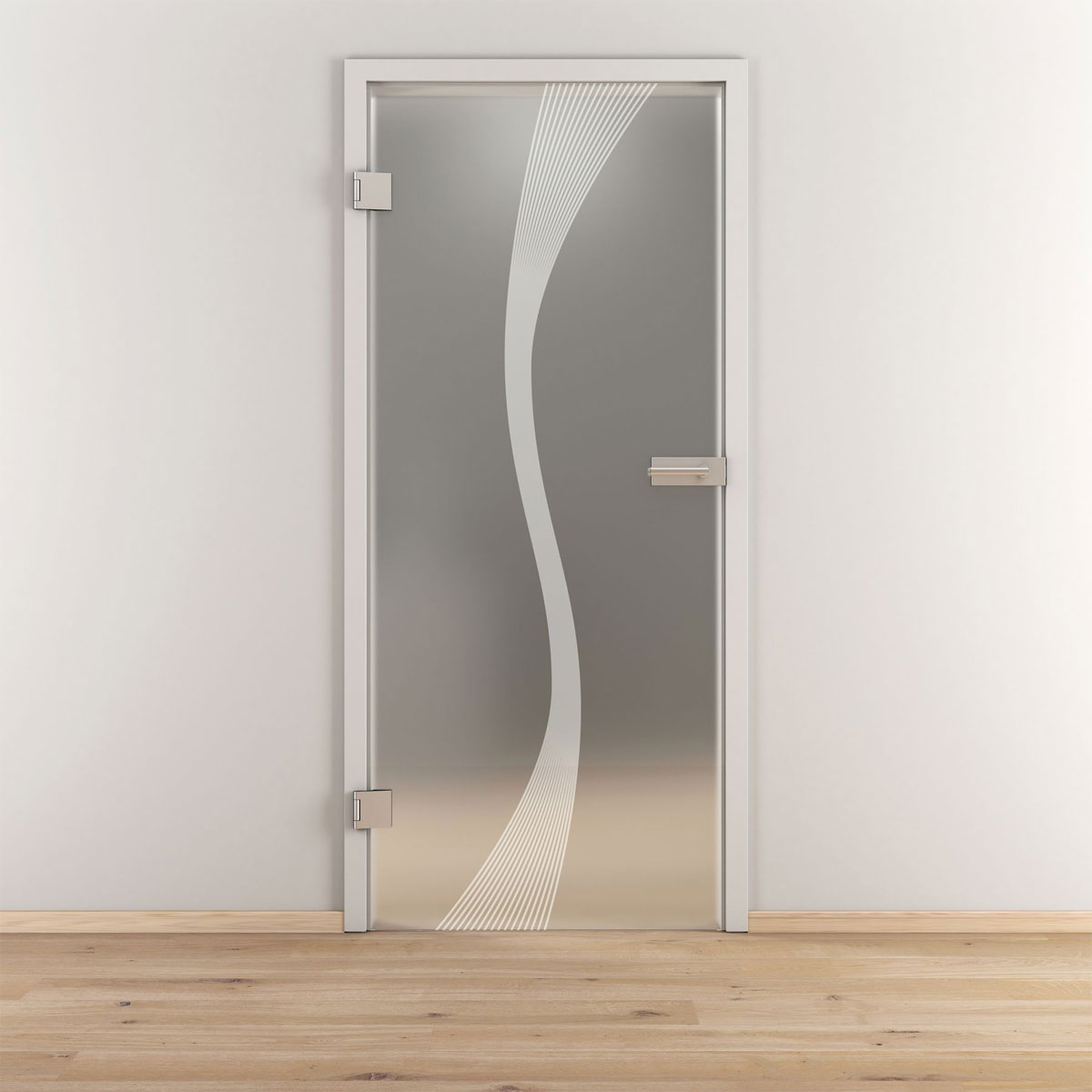 Novadoors Glasdrehtür NOVA 583 mattiert 83,4 x 197,2 cm Links Bild 2