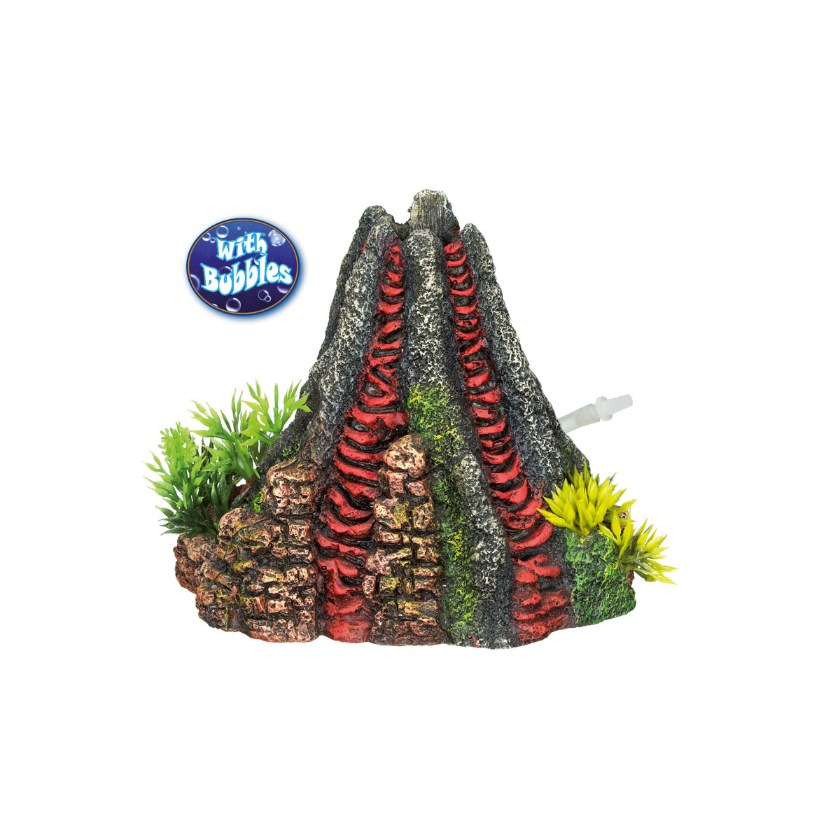 Aqua Ornaments Vulkan mit Pflanzen 14 x 13 x 12,5 cm