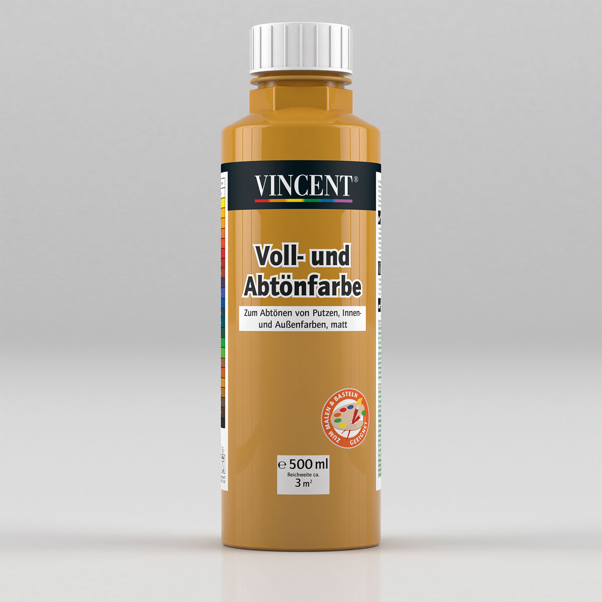 Vincent Voll- und Abtönfarbe ocker 0,5 L