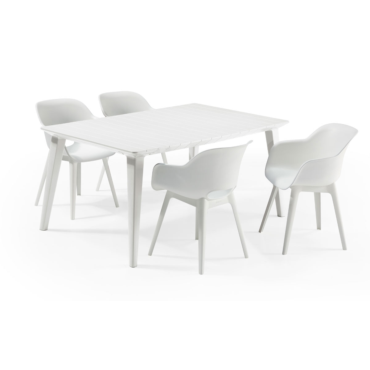 BEST Freizeitmöbel Tisch Bari 157 x 98 cm weiß | Weiß | K000067678