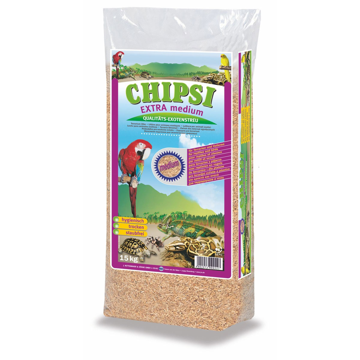 Chipsi Extra medium Buchenholzgran 15kg